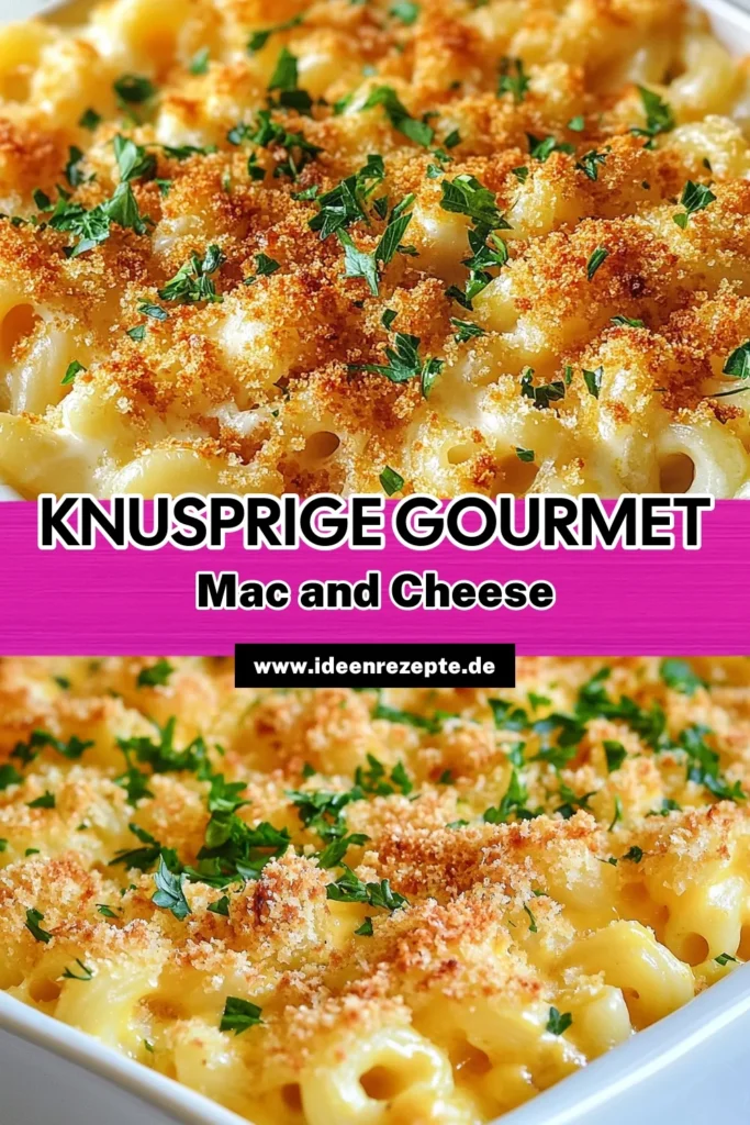 Entdecke das Rezept für Gourmet Makkaroni und Käse! Diese köstliche, knusprige Mac and Cheese ist ein echter Gaumenschmaus. Mit scharfem Cheddar Käse Rezept und einer perfekten Kombination aus gebackenen Makkaroni und einer knusprigen Käseschicht wird dieses Käseauflauf Rezept zum Highlight jedes Essens. Probiere es aus und bring neuen Genuss auf den Tisch. Jetzt speichern und nachkochen! #GourmetMacAndCheese #Käseauflauf #HomeCooking #PastaLovers
