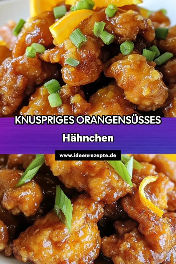 Entdecke dieses köstliche Rezept für knuspriges Orangenschicken, das das beliebte Hähnchen in Orangensauce von Panda Express perfekt imitiert. Mit einfachen Hähnchenrezepte gelingt dir frittierte Hähnchenoberkeulen, die jeder lieben wird. Probiere dieses asiatische Küche Rezept aus und verwöhne deine Familie mit einem wahnsinnig leckeren Gericht. Speichere dir das Rezept und teile es! #Orangenschicken #asiatischerezepte #frittierteHähnchenoberkeulen #EinfachKochen