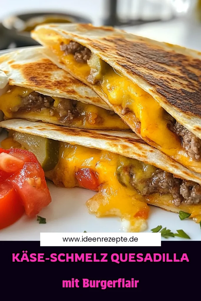 Genieße unsere leckeren Smashburger Quesadillas, die perfekte Fusion aus Rinderhackfleisch und Tex-Mex Küche! In nur 30 Minuten zauberst du selbstgemachte Quesadillas, die ideal für schnelle Burgerrezepte sind. Mit geschmolzenem Käse und frischen Zutaten sind sie ein Hit für jedes BBQ. Probiere dieses Rinderhackfleisch Rezept aus und verwöhne deine Gäste! Speichere dieses Rezept für dein nächstes Kochabenteuer! #Quesadilla #Burgerliebe #TexMex #SchnelleRezepte