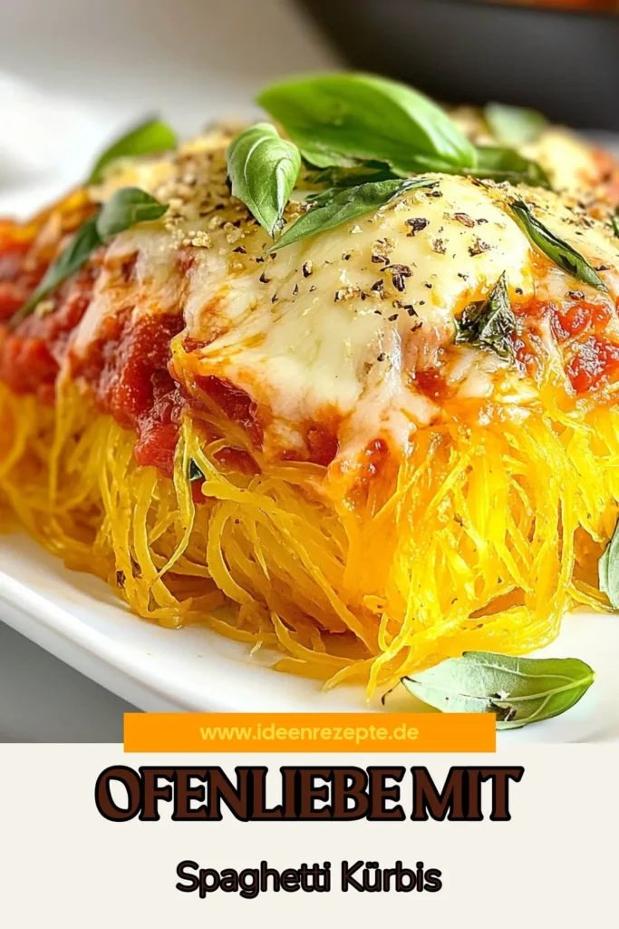 Entdecken Sie unser köstliches Ofengebackenes Spaghetti-Kürbis-Rezept, das perfekt ist für alle, die gesunde Kürbisgerichte lieben. Dieses kreative Kürbisrezept bietet eine leckere vegetarische Option und kombiniert zarten Spaghetti-Kürbis mit würziger Marinara-Sauce. Ideal für ein unkompliziertes Abendessen! Speichern Sie dieses leckere Rezept und genießen Sie es mit Freunden und Familie. #Kürbisrezepte #GesundeRezepte #VegetarischeGerichte #SpaghettiKürbis