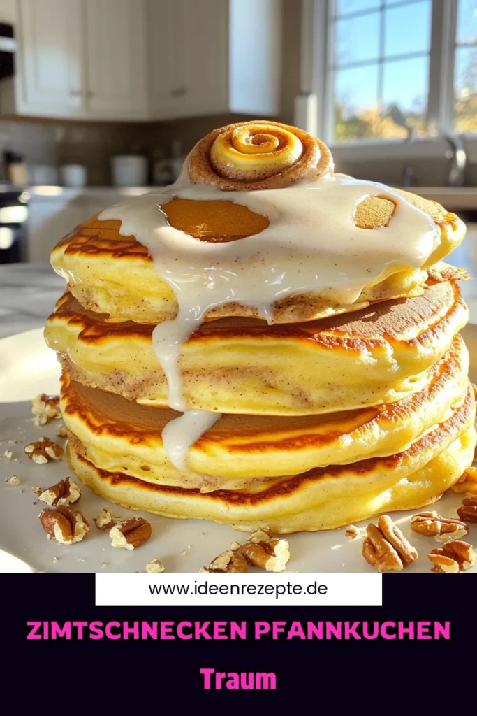 Entdecke die köstlichen Zimtschnecken-Pfannkuchen, die dein Frühstück zu einem besonderen Erlebnis machen! Mit einem himmlischen Zimt-Swirl und einer cremigen Frischkäse-Glasur sind diese Pfannkuchen einfach unwiderstehlich. Perfekt für einen gemütlichen Brunch oder als süße Leckerei. Klicke jetzt auf den Link, um das vollständige Rezept und weitere Tipps zu entdecken! #ZimtschneckenPfannkuchen #Frühstücksrezepte #leckerePfannkuchen #Brunchideen