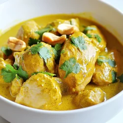 - 680 g Boneless, hautloses Hühnchen, in Stücke geschnitten - 1 große Zwiebel, fein gehackt - 4 Knoblauchzehen, gehackt - 1 Esslöffel frischer Ingwer, gerieben - 2 Esslöffel Currypulver - 1 Esslöffel Garam Masala - 1 Teelöffel Kurkuma-Pulver - 1 Teelöffel Kreuzkümmelsamen - 240 ml Kokosmilch - 120 ml Naturjoghurt Für ein perfektes Korma sind die Hauptzutaten entscheidend. Das Hühnchen bringt die Proteine und die Gewürze sorgen für den Geschmack. Die Kombination aus Kokosmilch und Joghurt macht die Sauce cremig und reichhaltig. - 2 Esslöffel Pflanzenöl - Salz nach Geschmack - Frischer Koriander, zur Dekoration - 1 Tasse Cashews, geröstet (optional für zusätzlichen Crunch) Zusätzliche Zutaten wie Pflanzenöl helfen beim Anbraten der Zwiebeln. Salz bringt den Geschmack zur Geltung. Frischer Koriander sorgt für Farbe und Aroma. Und die Cashews fügen einen tollen Crunch hinzu. Diese Zutaten machen das Gericht lebendig und lecker. {{ingredient_image_2}} Zuerst bereite ich das Hühnchen vor. Ich nehme die Hühnchenstücke und lege sie in eine große Schüssel. Dann füge ich Salz, Currypulver, Garam Masala, Kurkuma und Kreuzkümmelsamen hinzu. Ich mische alles gut, bis die Stücke gleichmäßig bedeckt sind. Danach lasse ich das Hühnchen für 15 Minuten beiseite. So können die Gewürze gut einziehen. In einer Pfanne erhitze ich Pflanzenöl bei mittlerer Hitze. Ich füge die gehackte Zwiebel hinzu und brate sie 5-7 Minuten lang an, bis sie goldbraun ist. Dann kommen der gehackte Knoblauch und der geriebene Ingwer dazu. Ich brate sie für weitere 2 Minuten, bis sie duften. Das gibt dem Gericht einen tollen Geschmack. Jetzt schichte ich die Zutaten im Slow Cooker. Zuerst kommen die angebratenen Zwiebeln hinein. Dann lege ich das marinierte Hühnchen darüber. Als Nächstes füge ich die Kokosmilch und den Joghurt hinzu. Diese Zutaten sorgen für eine reichhaltige Sauce, die das Hühnchen umhüllt. Ich decke den Slow Cooker ab. Jetzt stelle ich die Kochzeit ein. Für zartes Hühnchen koche ich es 6-8 Stunden auf niedriger Stufe oder 4 Stunden auf hoher Stufe. Wenn das Hühnchen gar ist, rühre ich die gerösteten Cashews unter. Ich passe das Salz nach Geschmack an. So wird das Gericht perfekt würzig. Um die perfekte Konsistenz zu erreichen, ist die richtige Menge an Flüssigkeit wichtig. Zu viel Flüssigkeit macht das Korma dünn. Zu wenig Flüssigkeit lässt es trocken werden. Verwende 240 ml Kokosmilch und 120 ml Joghurt. Diese Menge sorgt für eine schöne, cremige Sauce. Für zartes Hühnchen ist Marinieren der Schlüssel. Lass die Hühnchenstücke mit Gewürzen mindestens 15 Minuten ziehen. Dadurch nehmen sie die Aromen gut auf und werden zart. Du kannst die Marinierzeit auch länger gestalten, um die Aromen zu intensivieren. Um den Geschmack zu intensivieren, experimentiere mit weiteren Gewürzvariationen. Füge zum Beispiel noch mehr Garam Masala oder frischen Koriander hinzu. Diese Gewürze bringen mehr Tiefe in das Gericht. Für Soßenanpassungen kannst du auch Gemüsebrühe oder zusätzliche Kokosmilch verwenden. Diese Zutaten verleihen dem Korma mehr Geschmack und eine andere Textur. Probiere, die Sauce nach dem Kochen leicht zu reduzieren. Das konzentriert die Aromen noch mehr. Die Auswahl des richtigen Slow Cookers ist wichtig. Achte auf die Größe und die Kochfunktionen. Ein 4- bis 6-Liter-Modell ist ideal für dieses Rezept. Unterschiedliche Kochmethoden haben Vor- und Nachteile. Mit einem Slow Cooker sparst du Zeit und Aufwand. Das langsame Kochen macht das Hühnchen zart und saftig. Andererseits kann das Gericht in einer Pfanne schneller zubereitet werden. Aber die Aromen entwickeln sich im Slow Cooker besser. Pro Tipps Hühnchen marinieren: Lassen Sie das Hühnchen mindestens 15 Minuten lang marinieren, damit die Gewürze besser einziehen und den Geschmack intensivieren. Langsame Kochzeit: Kochen Sie das Korma bei niedriger Temperatur für die volle Zeit, um sicherzustellen, dass das Hühnchen zart und saftig bleibt. Kokosmilch hinzufügen: Verwenden Sie vollfette Kokosmilch für eine cremigere und reichhaltigere Sauce, die das Korma noch köstlicher macht. Cashews als Topping: Fügen Sie die gerösteten Cashews erst kurz vor dem Servieren hinzu, um ihren Crunch zu bewahren. {{image_4}} Für eine vegetarische Variante von Korma können Sie Tofu oder Kichererbsen verwenden. Tofu nimmt die Gewürze gut auf. Schneiden Sie es in Würfel und marinieren Sie es wie das Hühnchen. Kichererbsen bieten eine tolle Textur und sind proteinreich. Verwenden Sie eine Dose Kichererbsen oder kochen Sie sie selbst. Ersetzen Sie das Hühnchen einfach durch eines dieser Zutaten. Fruchtige Korma-Variationen sind ebenfalls beliebt. Sie können frische Mango oder Ananas hinzufügen. Diese Früchte geben dem Gericht eine süße Note. Schneiden Sie sie in kleine Stücke und fügen Sie sie in den letzten 30 Minuten des Kochens hinzu. So bleiben die Früchte weich, aber nicht matschig. Wenn Sie es schärfer mögen, fügen Sie Chili oder scharfe Gewürze hinzu. Sie können frische Chili-Scheiben oder Chili-Pulver verwenden. Starten Sie mit einer kleinen Menge und probieren Sie es. So können Sie die Schärfe anpassen, ohne das Gericht zu überfordern. Ein Hauch von Cayennepfeffer kann auch einen feinen Kick geben. Wenn Sie Hühnchen Korma zubereiten, bewahren Sie die Reste im Kühlschrank auf. Verwenden Sie einen luftdichten Behälter. So bleibt das Gericht frisch. Korma hält sich bis zu drei Tage. Vor dem Essen sollten Sie es gut aufwärmen. Für das Aufwärmen empfehle ich die Mikrowelle. Stellen Sie die Mikrowelle auf mittlere Hitze. Erwärmen Sie das Korma in kurzen Intervallen. Rühren Sie das Gericht zwischendurch um. So wird es gleichmäßig warm. Sie können das Korma auch auf dem Herd erhitzen. Geben Sie es in eine Pfanne und fügen Sie einen Spritzer Wasser hinzu. So bleibt die Sauce cremig. Wenn Sie das Hühnchen Korma länger aufbewahren möchten, können Sie es einfrieren. Lassen Sie das Gericht zuerst vollständig abkühlen. Teilen Sie das Korma in Portionen auf. Verwenden Sie gefrierfeste Beutel oder Behälter. So bleibt das Korma frisch und lecker. Zum Auftauen legen Sie die Portionen in den Kühlschrank. Lassen Sie sie über Nacht auftauen. Sie können das Korma dann wie gewohnt aufwärmen. Achten Sie darauf, es gut zu erhitzen, bevor Sie es essen. Du kannst das Hühnchen Korma bis zu vier Tage im Kühlschrank aufbewahren. Stelle sicher, dass es gut in einem luftdichten Behälter verpackt ist. Wenn du es länger lagern möchtest, friere es ein. Im Gefrierschrank bleibt das Korma bis zu drei Monate frisch. Verwende am besten kleine Portionen, damit du nur das aufwärmst, was du brauchst. Ja, du kannst andere Fleischsorten im Korma verwenden. Lamm oder Rindfleisch sind gute Alternativen. Du kannst auch Garnelen oder Fisch ausprobieren. Achte darauf, die Kochzeit entsprechend anzupassen. Fisch braucht weniger Zeit, während Rindfleisch etwas länger kochen muss. Die Schärfe des Korma kannst du leicht anpassen. Verwende weniger Currypulver oder füge mehr Kokosmilch hinzu, um die Schärfe zu mildern. Wenn du mehr Schärfe möchtest, füge frische Chilis oder scharfe Gewürze wie Cayennepfeffer hinzu. Beginne mit kleinen Mengen und taste dich langsam vor. Korma passt hervorragend zu Basmati-Reis oder Naan-Brot. Beides hilft, die reichhaltige Sauce aufzusaugen. Du kannst auch einen frischen Salat dazu servieren. Getränke wie Lassi oder ein leichtes Bier ergänzen das Gericht gut. Zusammenfassend haben wir die Hauptzutaten, den Zubereitungsprozess und Tipps für ein perfektes Hühnchen-Korma besprochen. Ich hoffe, die Schritt-für-Schritt-Anleitung hilft dir, dein Gericht gut zu kochen. Denke daran, auch mit verschiedenen Aromen und Varianten zu experimentieren. So wird dein Korma einzigartig. Mit den Lagerungstipps bleibt dein Essen frisch und lecker. Nutze die FAQs für weitere Fragen. Viel Spaß beim Kochen und Genießen!