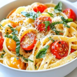 - 340 g Pasta (Fettuccine oder Spaghetti) - 240 g Kirschtomaten, halbiert - 1 mittelgroße Zwiebel, fein gehackt - 4 Knoblauchzehen, gehackt - 240 ml Kokoscreme - 60 ml Nährhefe Die Hauptzutaten für die Vegan Marry Me Pasta sind einfach zu finden. Die Pasta ist die Basis. Ich empfehle Fettuccine oder Spaghetti. Diese Sorten nehmen die Sauce gut auf. Kirschtomaten bringen Frische und Süße. Die Zwiebel und der Knoblauch bringen Geschmack. Kokoscreme macht die Sauce cremig. Nährhefe fügt einen käsigen Geschmack hinzu. - 1 Esslöffel Olivenöl - 1 Teelöffel rote Pfefferflocken - Salz und Pfeffer nach Geschmack - Frisches Basilikum zum Garnieren - Veganer Parmesan (optional) Für die Gewürze brauche ich Olivenöl. Es hilft, die Zwiebeln zu braten. Rote Pfefferflocken bringen einen leichten Kick. Salz und Pfeffer sind wichtig für den Geschmack. Frisches Basilikum ist das perfekte Topping. Es sieht gut aus und schmeckt frisch. Veganer Parmesan ist optional, aber lecker. Er gibt dem Gericht eine besondere Note. {{ingredient_image_2}} Bringe einen großen Topf mit gesalzenem Wasser zum Kochen. Füge die Pasta hinzu und koche sie laut Verpackungsanweisung. Achte darauf, dass die Pasta al dente ist. Das bedeutet, sie sollte bissfest sein. Wenn die Pasta fertig ist, bewahre eine Tasse Nudelwasser auf. Gieße die restliche Pasta ab und stelle sie beiseite. Erhitze in einer großen Pfanne das Olivenöl bei mittlerer Hitze. Gib die fein gehackte Zwiebel dazu. Brate sie etwa fünf Minuten, bis sie durchsichtig ist. Dann fügst du den gehackten Knoblauch und die roten Pfefferflocken hinzu. Brate alles zusammen für eine weitere Minute. So kommen die Aromen richtig zur Geltung. Jetzt ist es Zeit für die Kirschtomaten. Halbiere sie und gib sie in die Pfanne. Lass sie etwa drei bis vier Minuten garen. Die Tomaten sollten weich werden und ihren Saft abgeben. Dies bringt einen tollen Geschmack in die Sauce. Reduziere die Hitze auf niedrig. Füge die Kokoscreme und die Nährhefe hinzu. Rühre alles gut um. Schmecke die Mischung mit Salz und Pfeffer ab. Wenn die Sauce zu dick ist, kannst du das reservierte Nudelwasser langsam hinzufügen. Rühre, bis die gewünschte Konsistenz erreicht ist. Nimm die gekochte Pasta und gib sie in die Pfanne mit der Sauce. Rühre sanft um. Achte darauf, dass die Pasta gleichmäßig mit der Sauce bedeckt ist. So wird jede Gabel voller Geschmack. Serviere die Pasta sofort in Schüsseln. Garniere sie mit frischem Basilikum. Wenn du möchtest, füge etwas veganen Parmesan hinzu. Das sieht nicht nur schön aus, sondern schmeckt auch köstlich. Um die Sauce perfekt zu machen, benutze Nudelwasser. Es hat Stärke und hilft der Sauce, besser zu haften. Wenn die Sauce dick ist, füge nach und nach etwas Nudelwasser hinzu. Das macht die Sauce cremiger und flüssiger. Experimentiere mit frischen Kräutern und Gewürzen. Du kannst Basilikum, Oregano oder Thymian verwenden. Diese Zutaten geben der Pasta mehr Geschmack. Auch ein Spritzer Zitrone kann die Aromen aufpeppen. Sei kreativ und finde deinen eigenen Stil. Treffe Vorbereitungen im Voraus, um Zeit zu sparen. Du kannst die Zwiebeln und den Knoblauch im Voraus hacken. Auch die Tomaten kannst du bereits halbieren. So ist das Kochen schneller und einfacher. Plane deine Schritte gut, um die Zeit in der Küche zu reduzieren. Pro Tipps Perfekte Pasta: Um die perfekte Konsistenz zu erreichen, kochen Sie die Pasta bis sie al dente ist. Dies sorgt dafür, dass sie beim Mischen mit der Sauce nicht matschig wird. Zwiebeln richtig anbraten: Braten Sie die Zwiebeln bei mittlerer Hitze an, bis sie durchsichtig sind. Zu hohe Temperaturen können sie verbrennen und bitter machen. Kokoscreme Tipps: Für eine noch reichhaltigere Sauce können Sie die Kokoscreme vorher leicht erwärmen, bevor Sie sie zur Mischung hinzufügen. Frische Kräuter hinzufügen: Fügen Sie das frische Basilikum erst kurz vor dem Servieren hinzu, um den Geschmack und die Frische zu bewahren. {{image_4}} Du kannst dein Gericht ganz einfach aufpeppen. Füge Zucchini, Spinat oder Brokkoli hinzu. Diese Gemüsesorten bringen Farbe und frische Aromen. Zucchini passt gut zur Sauce und bleibt knackig. Spinat fügt eine schöne grüne Note hinzu und hat viele Nährstoffe. Brokkoli gibt deinem Gericht mehr Textur und Vitamine. Du kannst das Gemüse einfach in die Pfanne geben, während die Tomaten garen. So bleiben die Vitamine erhalten und das Gericht wird noch schmackhafter. Wenn du mehr Nährstoffe möchtest, füge Tofu oder Kichererbsen hinzu. Tofu ist eine tolle, proteinreiche Wahl. Du kannst ihn würfeln und in der Pfanne anbraten, bevor du die Tomaten hinzufügst. Kichererbsen sind ebenfalls eine gute Option. Sie bringen eine nussige Note und mehr Füllung. Beide Optionen machen dein Gericht sättigender und gesünder. Für eine glutenfreie Variante kannst du einfach glutenfreie Pasta verwenden. Diese Pasta gibt es in vielen Sorten, wie Reis- oder Linsennudeln. Achte darauf, die Kochzeit anzupassen. Glutenfreie Pasta kann sich anders verhalten als normale Pasta. So bist du sicher, dass du ein leckeres Gericht zubereitest, ohne auf den Genuss zu verzichten. Um die Reste der Vegan Marry Me Pasta frisch zu halten, folge diesen Tipps: - Lass die Pasta auf Raumtemperatur abkühlen. - Fülle die Pasta in einen luftdichten Behälter. - Stelle den Behälter in den Kühlschrank. - Die Reste bleiben 3 bis 4 Tage gut. Wenn du die Pasta länger aufbewahren willst, friere sie ein. Hier sind die Schritte: - Lass die Pasta vollständig abkühlen. - Verteile sie in Portionen in gefriergeeignete Behälter oder Beutel. - Drücke die Luft heraus, bevor du sie schließt. - Label die Behälter mit Datum. - Zum Auftauen, lasse die Pasta über Nacht im Kühlschrank. Die Lagerung im Kühlschrank ist wichtig für die Lebensmittelsicherheit: - Achte darauf, die Reste innerhalb von 4 Tagen zu essen. - Halte die Temperatur des Kühlschranks unter 4 Grad Celsius. - Überprüfe die Pasta auf Geruch oder Veränderungen vor dem Essen. Vegan Marry Me Pasta ist ein köstliches Gericht. Es wird aus einfachen, frischen Zutaten gemacht. Die Pasta ist oft Fettuccine oder Spaghetti. Die Sauce ist cremig und hat viel Geschmack. Die Hauptzutaten sind Kirschtomaten, Zwiebeln und Knoblauch. Diese Mischung gibt der Pasta ihre besondere Note. Der Name „Marry Me“ kommt von der Idee, dass dieses Gericht so lecker ist, dass es die Herzen erobert. Das Rezept hat italienische Wurzeln. Es kombiniert klassische Aromen mit veganen Zutaten. Viele Menschen lieben es, weil es schnell und einfach zuzubereiten ist. Man kann es für besondere Anlässe oder einfach für ein schnelles Abendessen kochen. Um die Sauce zu verfeinern, gibt es viele einfache Möglichkeiten. Hier sind einige Tipps: - Frische Kräuter: Fügen Sie frisches Basilikum oder Oregano hinzu. Das bringt frische Aromen. - Zitrone: Ein Spritzer Zitronensaft macht die Sauce heller und frischer. - Nüsse: Gemahlene Nüsse, wie Cashews, geben der Sauce ein nussiges Aroma. - Gewürze: Experimentieren Sie mit italienischen Gewürzen wie Thymian oder Rosmarin. Mit diesen Ideen können Sie die Sauce ganz nach Ihrem Geschmack anpassen. Ja, Sie können Nussmilch anstelle von Kokoscreme verwenden. Es gibt viele Alternativen. Hier sind einige: - Mandelmilch: Sie ist leicht und hat einen milden Geschmack. - Cashewmilch: Sie ist cremig und sehr nussig. - Havermilch: Sie hat einen süßen und milden Geschmack. Denken Sie daran, dass Nussmilch weniger dick ist. Sie sollten die Menge anpassen, um die gleiche Konsistenz zu erreichen. Fügen Sie eventuell etwas mehr Nährhefe hinzu, um den cremigen Geschmack zu verstärken. Dieses Rezept für Vegan Marry Me Pasta vereint frische Zutaten und einfache Schritte. Wir kochen die Pasta, bereiten eine aromatische Sauce aus Tomaten, Zwiebeln und Knoblauch zu und verleihen ihr mit Kokoscreme eine cremige Note. Die Mischung aus Gewürzen macht das Gericht besonders lecker. Vergessen Sie nicht, mit Gemüse oder Proteinen zu variieren. Das Ergebnis ist nicht nur ansprechend, sondern auch nahrhaft. Genießen Sie diese einfache und köstliche Mahlzeit zu Hause!