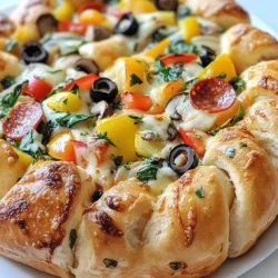 - Pizzateig: Du benötigst 450 g Pizzateig. Du kannst ihn selbst machen oder im Laden kaufen. Wenn du selbst machst, mische einfach Mehl, Wasser, Hefe, und Salz. - Käse und Gemüse: Der Käse ist wichtig! Verwende 250 g geriebenen Mozzarella. Du kannst auch andere Käsesorten wie Cheddar oder Gouda nutzen. Für die Gemüsefüllung nimm 250 g gemischtes Gemüse. Gut sind Paprika, Zwiebeln, Champignons und Spinat. Schneide alles fein, damit es gut verteilt ist. - Gewürze und Füllungen: Gewürze bringen den Geschmack! Nutze 2 Esslöffel italienische Gewürzmischung und 1 Esslöffel Knoblauchpulver. Du brauchst auch 120 g schwarze Oliven in Scheiben. Für den extra Kick nimm 120 g Peperoni-Scheiben oder Ersatze wie gewürfelte Salami oder Truthahn-Peperoni. Salz und Pfeffer nach Geschmack sind ebenfalls wichtig. Garbage Bread lebt von der Vielfalt der Zutaten. Du kannst die Füllungen anpassen, je nach dem, was du magst. Sei kreativ! {{ingredient_image_2}} 1. Heize deinen Ofen auf 190°C vor. Das ist wichtig, damit das Brot gleichmäßig backt. 2. Bereite ein Backblech mit Backpapier vor. Das verhindert, dass das Brot festklebt. 3. Rolle den Pizzateig auf einer leicht bemehlten Fläche aus. Mache ein Rechteck, das etwa 0,6 cm dick ist. 1. In einer großen Schüssel kombiniere die Zutaten: - 250 g geriebener Mozzarella-Käse - 250 g gemischtes, fein gehacktes Gemüse (Paprika, Zwiebeln, Champignons, Spinat) - 120 g schwarze Oliven, in Scheiben geschnitten - 120 g Peperoni-Scheiben oder gewürfelte Salami - 2 Esslöffel italienische Gewürzmischung - 1 Esslöffel Knoblauchpulver - Salz und Pfeffer nach Geschmack 2. Vermische alles gut. So verteilen sich die Aromen gleichmäßig. 3. Verteile die Füllung gleichmäßig auf dem ausgerollten Teig. Lass an den Rändern einen Abstand von etwa 2,5 cm. 1. Falte die Ränder des Teigs vorsichtig über die Füllung. Beginne an den langen Seiten. 2. Drücke die Ränder gut zusammen. So bleibt die Füllung sicher im Brot. 3. Übertrage das Brot auf das Backblech. 4. Verquirle das Ei in einer kleinen Schüssel und bestreiche die Oberseite des Brotes mit dem Eigelb. Das gibt eine schöne goldene Kruste. 5. Schneide einige Schlitze in die Oberseite. So kann der Dampf entweichen. 6. Backe das Brot 25-30 Minuten lang, bis es goldbraun ist. 7. Lass das Garbage Bread einige Minuten abkühlen, bevor du es in Scheiben schneidest. Serviere es warm. Um das beste Garbage Bread zu backen, musst du die Temperatur und Backzeit anpassen. Jeder Ofen ist anders. Heize deinen Ofen auf 190°C vor. Backe das Brot 25-30 Minuten. Achte darauf, dass die Kruste goldbraun ist. Du kannst die Füllung variieren, um neue Geschmäcker zu entdecken. Probiere verschiedene Käsesorten wie Cheddar oder Feta. Nutze auch saisonales Gemüse wie Zucchini oder Kürbis. Du kannst das Brot sogar schärfer machen, indem du mehr Peperoni hinzufügst. Ein häufiger Fehler ist, den Teig zu dünn auszurollen. Der Teig sollte etwa 0,6 cm dick sein. Wenn er zu dünn ist, kann die Füllung herausquellen. Fülle das Brot auch nicht zu voll. Lass einen Rand von etwa 2,5 cm. So bleibt die Füllung sicher im Brot. Diese Tipps helfen dir, köstliches Garbage Bread zu backen. Probiere sie beim nächsten Mal aus! Pro Tipps Teig vor dem Ausrollen entspannen: Lassen Sie den Pizzateig vor dem Ausrollen etwa 15 Minuten bei Zimmertemperatur ruhen, damit er elastischer wird und sich leichter bearbeiten lässt. Variieren Sie die Füllung: Experimentieren Sie mit verschiedenen Gemüsesorten oder Käsesorten, um Ihr Garbage Bread nach Ihrem Geschmack zu gestalten. Feta oder Cheddar können großartige Ergänzungen sein! Vermeiden Sie zu viel Füllung: Achten Sie darauf, die Füllung nicht zu überladen, da dies das Schließen des Brotes erschwert und die Füllung beim Backen herausdrücken kann. Die richtige Backzeit: Überwachen Sie das Brot während des Backens genau, da die Backzeit je nach Ofen variieren kann. Es sollte goldbraun und knusprig sein, wenn es fertig ist. {{image_4}} Garbage Bread ist sehr anpassbar. Möchtest du es vegetarisch machen? Nutze verschiedene Gemüsesorten. Hier sind einige Ideen: - Zucchini - Karotten - Brokkoli - Auberginen Du kannst auch frische Kräuter hinzufügen. Petersilie und Basilikum geben tollen Geschmack. Experimentiere mit verschiedenen Kombinationen. So passt du das Brot deinen Vorlieben an. Wer Fleisch mag, sollte diese Füllungen probieren. Sie sind herzhaft und lecker: - Salami - Schinken - Speck Du kannst auch Hähnchen verwenden. Einfach klein schneiden und in die Füllung geben. Die Wahl liegt ganz bei dir. Achte darauf, die Füllung gut zu würzen, damit sie schmackhaft bleibt. Garbage Bread hat viele Gesichter. Lass uns einige internationale Varianten betrachten: - Mediterran: Füge Feta-Käse, Oliven und getrocknete Tomaten hinzu. - Mexikanisch: Verwende schwarze Bohnen, Jalapeños und Cheddar-Käse. Diese Optionen bringen neue Aromen in dein Brot. Du kannst mit verschiedenen Gewürzen experimentieren. So entsteht ein ganz neues Geschmackserlebnis. Um dein Garbage Bread frisch zu halten, lege es in ein luftdichtes Behälter. Du kannst es auch in Alufolie wickeln. Lagere es im Kühlschrank. So bleibt es für etwa drei Tage gut. Vor dem Servieren kannst du es kurz im Ofen aufwärmen. Das macht die Kruste wieder knusprig. Wenn du Reste hast, friere sie ein. Lass das Brot zuerst abkühlen. Wickel es dann gut in Frischhaltefolie. Danach lege es in einen Gefrierbeutel. So bleibt es bis zu drei Monate frisch. Zum Auftauen, nimm es einfach aus dem Gefrierfach. Lass es im Kühlschrank über Nacht auftauen. Danach kannst du es im Ofen aufwärmen. So schmeckt es fast wie frisch gebacken. Garbage Bread ist ein einfaches und leckeres Brot. Man füllt Pizzateig mit Käse, Gemüse und Wurst. Danach backt man es im Ofen, bis es goldbraun ist. Es ist perfekt für ein schnelles Abendessen oder eine Party. Der Name kommt von der Idee, dass man alles, was man mag, hineinlegen kann. Es ist eine tolle Art, Reste zu nutzen. Die Zubereitungszeit für Garbage Bread beträgt etwa 15 Minuten. Die Backzeit liegt bei 25-30 Minuten. Insgesamt dauert es also etwa 45 Minuten, bis das Brot fertig ist. Das macht es zu einer schnellen und einfachen Wahl für jede Mahlzeit. Ja, du kannst die Füllungen ganz nach deinem Geschmack anpassen. Du kannst mehr Gemüse wie Zucchini oder Brokkoli hinzufügen. Für einen herzhaften Geschmack kannst du verschiedene Wurstsorten verwenden. Du kannst auch den Käse variieren. Probiere Feta oder Cheddar für einen anderen Geschmack. Sei kreativ und nutze, was du zu Hause hast. Garbage Bread ist einfach zuzubereiten und macht Spaß. In diesem Artikel haben wir viele Zutaten und Tipps durchgesehen. Vom perfekten Teig bis zu kreativen Füllungen und Lagerungshinweisen – du bist jetzt bereit. Denke an den Ofen und die Backzeit, um das beste Ergebnis zu erzielen. Experimentiere mit Füllungen und genieß dein leckeres Gericht. Vertraue diesen Schritten, und du wirst großartige Ergebnisse erzielen. Viel Spaß beim Kochen und Genießen!