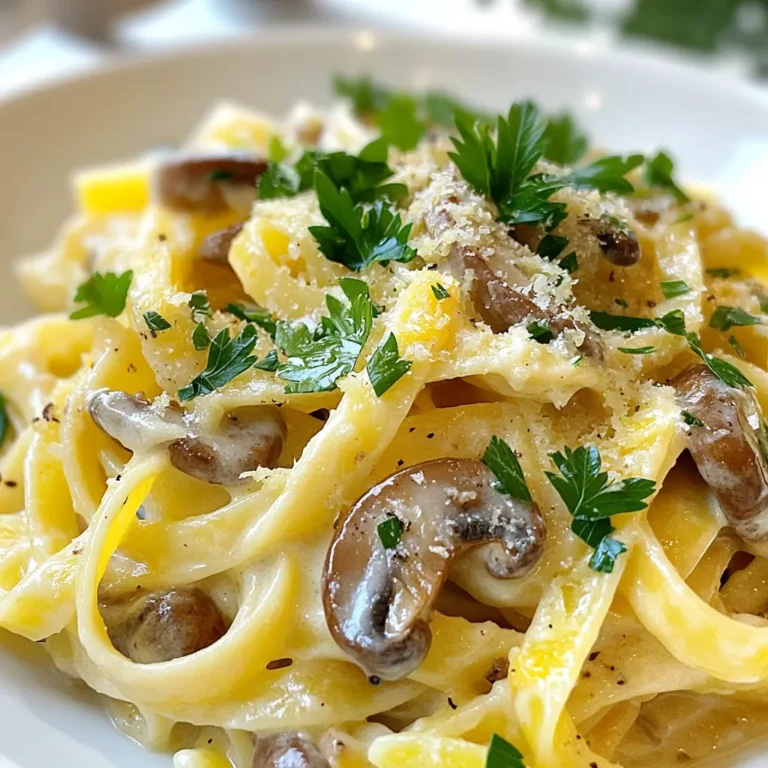 Für diese leckere karamellisierte Lauch-Pilz-Gruyère-Pasta brauchst du: - 225 g Pasta nach Wahl (Fettuccine oder Penne sind super) - 2 Esslöffel Olivenöl - 2 mittelgroße Lauch, gereinigt und in Ringe geschnitten - 1 Tasse Pilze (Champignons oder Cremini), in Scheiben geschnitten - 2 Knoblauchzehen, fein gehackt - 1 Teelöffel frische Thymianblätter (oder ½ Teelöffel getrockneter Thymian) - 1 Tasse Schlagsahne - 1 Tasse geriebener Gruyère-Käse - Salz und Pfeffer nach Geschmack Diese Zutaten machen die Pasta so cremig und lecker. Die Kombination aus Lauch und Pilzen sorgt für einen tollen Geschmack. Die Gewürze und Kräuter sind wichtig für das Aroma. Du brauchst: - Frische Thymianblätter, die einen feinen, leicht süßen Geschmack geben. - Salz und Pfeffer, um die Aromen zu betonen. Thymian harmoniert gut mit Lauch und Pilzen. Du kannst auch etwas mehr hinzufügen, wenn du magst. Um das Gericht zu vervollständigen, kannst du frische Petersilie verwenden. Sie bringt eine schöne Farbe und frischen Geschmack. Einfach etwas hacken und über die Pasta streuen, bevor du servierst. Das sieht nicht nur gut aus, sondern gibt auch einen zusätzlichen Kick! {{ingredient_image_2}} Setze einen großen Topf mit leicht gesalzenem Wasser auf. Bringe das Wasser zum Kochen. Koche die Pasta nach der Anleitung auf der Packung. Achte darauf, dass sie al dente ist. Danach gieße die Pasta ab, aber behalte etwa 120 ml vom Nudelwasser. Erhitze in einer großen Pfanne das Olivenöl bei mittlerer bis niedriger Hitze. Füge die gereinigten Lauchringe hinzu. Gib eine Prise Salz dazu. Lass den Lauch langsam garen. Rühre alle paar Minuten um. Nach etwa 10 bis 15 Minuten wird der Lauch weich und goldbraun. Erhöhe die Hitze auf mittel. Gib die geschnittenen Pilze in die Pfanne. Koche die Pilze für 5 bis 7 Minuten. Sie sollten ihre Flüssigkeit abgeben und zart werden. Füge jetzt den gehackten Knoblauch und frische Thymianblätter hinzu. Lass alles 1 bis 2 Minuten köcheln, bis es duftet. Reduziere die Hitze wieder. Gieße die Schlagsahne in die Pfanne. Rühre die Sauce stetig um. Lass die Sauce sanft für 3 bis 5 Minuten köcheln. Sie wird leicht dicker. Gib dann den geriebenen Gruyere-Käse nach und nach dazu. Rühre weiter, bis der Käse geschmolzen ist. Wenn die Sauce zu dick ist, füge etwas vom Nudelwasser hinzu. Gib die gekochte Pasta in die Pfanne. Wende die Pasta gut, damit sie die Sauce aufnimmt. Schmecke alles mit Salz und Pfeffer ab. Richte die Pasta auf Tellern an. Bestreue die Pasta, wenn gewünscht, mit frisch gehackter Petersilie. Das gibt einen schönen Farbklecks und zusätzlichen Geschmack. Um Lauch perfekt zu karamellisieren, starte mit mittlerer Hitze. Zu viel Hitze verbrennt ihn schnell. Schneide den Lauch in gleichmäßige Ringe. So garen sie gleichmäßig. Füge eine Prise Salz hinzu, um die Feuchtigkeit zu ziehen. Lass den Lauch langsam für 10-15 Minuten garen. Rühre hin und wieder um. Das Ergebnis ist ein süßer, goldbrauner Lauch. Die Sauce sollte cremig, aber nicht zu dick sein. Beginne mit der Schlagsahne und rühre kontinuierlich. Lass sie sanft köcheln, damit sie leicht eindickt. Wenn die Sauce zu dick wird, füge etwas vom reservierten Nudelwasser hinzu. Das Wasser gibt der Sauce die richtige Konsistenz und Geschmack. So bleibt die Sauce schön passend zur Pasta. Die Aromen von Lauch, Pilzen und Gruyere sind wunderbar. Thymian bringt eine frische Note. Der Knoblauch fügt Tiefe hinzu. Du kannst auch weitere Kräuter ausprobieren, wie Rosmarin oder Oregano. Wenn du magst, füge etwas Zitronensaft hinzu. Das bringt eine spritzige Frische. Experimentiere mit den Aromen, um deine perfekte Mischung zu finden. Pro Tipps Tip zur Wahl der Pasta: Wähle eine Pasta, die die Sauce gut aufnimmt, wie Fettuccine oder Penne, um das Geschmackserlebnis zu maximieren. Tip zum Karamellisieren: Lass den Lauch bei niedriger Hitze langsam garen, um seine natürliche Süße zu entfalten und eine schöne goldene Farbe zu erreichen. Tip zur Sahnesauce: Achte darauf, die Schlagsahne bei niedriger Hitze hinzuzufügen und ständig zu rühren, damit sie nicht ausflockt und eine cremige Konsistenz erhält. Tip zur abschließenden Würze: Taste die Pasta vor dem Servieren ab und füge bei Bedarf zusätzliches Salz, Pfeffer oder frische Kräuter hinzu, um die Aromen zu intensivieren. {{image_4}} Wenn du ein vegetarisches Gericht suchst, ist diese Pasta perfekt. Du kannst die Schlagsahne durch pflanzliche Sahne ersetzen. Kokos- oder Hafercreme bieten einen tollen Geschmack. Für vegane Optionen verwende veganen Käse anstelle von Gruyère. Umeboshi-Paste kann auch einen herzhaften Kick geben. Gruyère ist großartig, aber du kannst auch andere Käsesorten nutzen. Cheddar bringt eine kräftige Note. Mozzarella sorgt für eine schöne, schmelzende Textur. Parmesan verleiht einen nussigen Geschmack. Misch die Käse für mehr Komplexität! Möchtest du mehr Protein? Füge gebratenes Hühnchen oder Speck hinzu. Koche das Fleisch separat und mische es dann unter die Pasta. Diese Variationen machen das Gericht reichhaltiger und sättigender. Sie fügen auch neue Geschmäcker hinzu, die wirklich köstlich sind. Nach dem Essen bleibt oft etwas Pasta übrig. Du kannst die Reste in einem luftdichten Behälter aufbewahren. Stelle sicher, dass die Pasta vollständig abgekühlt ist, bevor du sie in den Kühlschrank stellst. So bleibt sie frisch. Die Reste sind im Kühlschrank bis zu drei Tage haltbar. Wenn du die Pasta länger aufbewahren möchtest, ist das Einfrieren eine gute Option. Um die Pasta einzufrieren, portioniere sie in kleinere Behälter oder Gefrierbeutel. Achte darauf, so viel Luft wie möglich herauszudrücken. So bleibt der Geschmack erhalten. Die gefrorene Pasta kann bis zu drei Monate gelagert werden. Du kannst sie direkt aus dem Gefrierfach verwenden. Lasse sie einfach im Kühlschrank über Nacht auftauen. Wenn es Zeit ist, die Reste zu genießen, gibt es mehrere Möglichkeiten, sie aufzuwärmen. Du kannst die Pasta in der Mikrowelle aufwärmen. Das geht schnell und einfach. Stelle sicher, dass du etwas Wasser hinzufügst, um die Feuchtigkeit zu halten. Alternativ kannst du die Pasta in einer Pfanne bei mittlerer Hitze aufwärmen. Füge ein wenig Sahne oder Brühe hinzu, um die Sauce wieder cremig zu machen. Rühre gut um, bis alles heiß ist. Um die Pasta glutenfrei zu machen, wähle glutenfreie Pasta. Viele Marken bieten gute Alternativen. Schaue nach Sorten aus Reis oder Linsen. Diese Optionen haben eine ähnliche Textur und kochen gut. Achte darauf, die Kochzeit zu überprüfen, da sie sich von normaler Pasta unterscheiden kann. Ja, du kannst andere Gemüsesorten hinzufügen. Zum Beispiel sind Zucchini oder Spinat tolle Ergänzungen. Diese Gemüsesorten geben mehr Geschmack und Nährstoffe. Du kannst auch Paprika oder Brokkoli verwenden. Achte darauf, sie rechtzeitig in die Pfanne zu geben, damit sie gut garen. Die Sauce benötigt etwa 10 bis 15 Minuten zur Zubereitung. Zuerst karamellisierst du den Lauch. Dann fügst du die Pilze und den Knoblauch hinzu. Schließlich gießt du die Sahne rein und lässt alles köcheln. Rühre gut, damit die Sauce schön cremig wird. Frischer Thymian hat einen stärkeren Geschmack als getrockneter Thymian. Er gibt der Sauce mehr Frische und Aroma. Wenn du nur getrockneten Thymian hast, ist das auch in Ordnung. Verwende dann die Hälfte der Menge, da der Geschmack intensiver ist. Frischer Thymian ist jedoch immer die bessere Wahl, wenn du ihn bekommst. Zusammenfassend haben wir die wichtigsten Zutaten für die Pasta und die Schritte zur Zubereitung besprochen. Ich habe tolle Tipps gegeben, um Geschmack und Konsistenz zu verbessern. Zudem nannte ich verschiedene Variationen, die du ausprobieren kannst. Egal, ob du Reste aufbewahrst oder frisch kochst – diese Rezepte sind vielseitig. Probiere sie aus und finde deine Lieblingsversion. Es gibt viele Wege, um Pasta lecker zu machen!