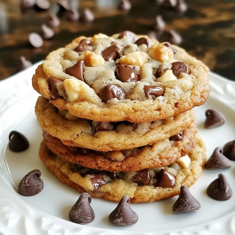 Die Hauptzutaten für diese köstlichen Kekse sind einfach, aber wichtig. Hier sind die Zutaten, die du brauchst: - 2 ½ Tassen Allzweckmehl - 1 Teelöffel Natron - 1 Teelöffel Meersalz - 1 Tasse ungesalzene Butter, weich - 1 Tasse brauner Zucker, fest gepackt - ½ Tasse Kristallzucker - 2 große Eier - 2 Teelöffel reiner Vanilleextrakt - 1 Tasse halbherbe Schokoladenstückchen - 1 Tasse Vollmilch-Schokoladenstückchen - ½ Tasse gehackte Walnüsse (optional) Diese Zutaten sind der Schlüssel zu einem großen Keksgenuss. Das Mehl und das Natron geben dem Keks Struktur. Das Salz hebt die Aromen hervor. Die butterartige Mischung sorgt für einen reichhaltigen Geschmack. Schokoladenstückchen sind ein Hauptbestandteil. Sie bringen Süße und Textur. Ich empfehle, halbherbe und Vollmilch-Schokoladenstückchen zu mischen. So erhältst du eine perfekte Balance. Wenn du Nüsse magst, füge gehackte Walnüsse hinzu. Sie bringen einen schönen Crunch und einen nussigen Geschmack. Die Wahl der Butter ist wichtig. Verwende ungesalzene Butter in Zimmertemperatur. Sie macht die Kekse weich und reichhaltig. Für den Zucker ist brauner Zucker der Star. Er gibt Feuchtigkeit und eine leichte Karamellnote. Kristallzucker sorgt für die perfekte Süße und hilft beim Aufgehen der Kekse. {{ingredient_image_2}} Heize deinen Ofen auf 175°C vor. Das ist wichtig, um die Kekse gleichmäßig zu backen. Lege ein Backblech mit Backpapier aus. Das Backpapier hilft, die Kekse nicht festzukleben. Nimm eine mittelgroße Schüssel. Mische das Mehl, Natron und Meersalz gut zusammen. Stelle diese Mischung beiseite. In einer großen Schüssel nimm die weiche Butter. Schlage die Butter mit braunem Zucker und Kristallzucker cremig. Das dauert etwa 3 bis 4 Minuten. Füge die Eier nacheinander hinzu und verrühre sie gut. Zum Schluss kommt der Vanilleextrakt dazu. Jetzt gib die trockenen Zutaten nach und nach in die nassen. Mische alles auf niedriger Stufe, bis es gerade so zusammenkommt. Gib die Schokoladenstückchen und die Walnüsse in den Teig. Mische alles vorsichtig. Nimm einen großen Kekslöffel oder einen Messbecher. Portioniere den Teig und setze die Kugeln mit großem Abstand auf das Backblech. Die Kekse brauchen Platz, um zu wachsen. Backe sie für 12 bis 15 Minuten. Die Ränder sollen goldbraun sein, aber die Mitte bleibt weich. Lass die Kekse nach dem Backen etwa 5 Minuten auf dem Blech ruhen. Danach lege sie auf ein Kuchengitter zum Abkühlen. Um die perfekte Konsistenz zu erhalten, achte auf die Butter. Sie sollte weich sein, aber nicht geschmolzen. Das Schlagen der Butter und der Zucker ist wichtig. Mache es für 3-4 Minuten. Diese Zeit macht die Mischung luftig. Das sorgt für die richtige Textur. Wenn du die trockenen Zutaten hinzufügst, mische sie nur kurz. Übermischen kann die Kekse hart machen. Ein häufiger Fehler ist, die Kekse zu lange zu backen. Die Ränder sollten goldbraun sein, aber die Mitte bleibt weich. Wenn du sie zu lange im Ofen lässt, werden sie knusprig. Ein weiterer Fehler ist, die Kekse zu nah beieinander zu setzen. Lass mindestens 8 cm Platz zwischen den Teigkugeln. So erhalten sie genug Platz zum Aufgehen. Die Backzeit liegt bei 12-15 Minuten bei 175°C. Jeder Ofen kann anders sein. Prüfe die Kekse nach 12 Minuten. Du möchtest, dass die Ränder fest, die Mitte aber weich bleibt. Lass die Kekse nach dem Backen 5 Minuten auf dem Blech ruhen. Sie garen beim Abkühlen nach. So bleiben sie schön saftig und lecker. Pro Tipps Butter richtig temperieren: Stelle sicher, dass die Butter Zimmertemperatur hat, um eine gleichmäßige und cremige Konsistenz zu erreichen. Teig nicht übermixen: Um zähe Kekse zu vermeiden, mixe die trockenen Zutaten nur so lange, bis sie gerade so integriert sind. Kekse abkühlen lassen: Die Kekse sollten nach dem Backen einige Minuten auf dem Blech ruhen, damit sie sich setzen und nicht zerbrechen. Schokoladenstückchen variieren: Für zusätzlichen Geschmack kannst du verschiedene Arten von Schokoladenstückchen oder Nüssen verwenden. {{image_4}} Du kannst diese Cookies auch glutenfrei machen. Ersetze einfach das Allzweckmehl durch glutenfreies Mehl. Achte darauf, dass du eine Mischung wählst, die gut für Backen geeignet ist. Viele Marken bieten bereits solche Mischungen an. So behältst du den tollen Geschmack und die Textur. Möchtest du etwas Abwechslung? Füge Nüsse oder Trockenfrüchte hinzu! Mandeln, Pekannüsse oder sogar Cashews sind großartig. Du kannst auch Trockenfrüchte wie Cranberries oder Aprikosen verwenden. Diese Zutaten geben den Keksen eine neue Note und mehr Biss. Die Schokoladensorten machen einen großen Unterschied. Probiere mal weiße Schokolade oder Zartbitterschokolade. Du kannst auch eine Mischung aus verschiedenen Schokoladensorten verwenden. So kreierst du einen neuen Geschmack, der deine Gäste überrascht. Um die Frische deiner Levain-Style Double Chip Cookies zu bewahren, lagere sie in einem luftdichten Behälter. Ein Behälter aus Glas oder Plastik eignet sich gut. Lege ein Stück Brot oder ein paar Apfelschnitze dazu. Diese helfen, die Cookies weich zu halten. Stelle den Behälter an einen kühlen, trockenen Ort. Vermeide direkte Sonne oder Hitze. So bleiben die Kekse bis zu einer Woche frisch. Du kannst die Kekse auch einfrieren. So bleiben sie länger lecker. Lass die Kekse zuerst vollständig abkühlen. Lege sie dann in einen gefrierfesten Behälter oder in einen Gefrierbeutel. Zwischen die Kekse kannst du Backpapier legen. So kleben sie nicht zusammen. Beschrifte den Behälter mit dem Datum. Im Gefrierfach halten sie bis zu drei Monate. Zum Essen, lass sie einfach bei Raumtemperatur auftauen. Die Haltbarkeit der Cookies hängt von der Lagerung ab. Bei richtiger Lagerung sind sie bis zu einer Woche frisch. Im Gefrierfach halten sie bis zu drei Monate. Nach dem Auftauen sollten sie schnell gegessen werden. Wenn du die Kekse im Kühlschrank lagerst, werden sie schneller hart. Also, am besten bei Raumtemperatur lagern. So bleiben sie weich und lecker. Du kannst die Cookies in einem luftdichten Behälter aufbewahren. So bleiben sie frisch. Sie halten sich etwa eine Woche. Für längere Frische kannst du sie einfrieren. Im Gefrierfach bleiben sie bis zu drei Monate gut. Ja, du kannst die Kekse ohne Nüsse machen. Lass die Walnüsse einfach weg. Die Cookies schmecken auch ohne sie sehr lecker. Du kannst sie nach Belieben anpassen. Levain-Style Cookies sind dicker und weicher. Sie haben eine knusprige Außenseite und eine weiche Mitte. Normale Cookies sind oft dünner und knuspriger. Diese Unterschiede kommen durch die Zubereitung und die Zutaten. Levain-Style Cookies verwenden mehr Butter und eine andere Backtechnik. Levain-Style Double Chip Cookies sind ein Genuss. Sie bestehen aus einfachen, aber wichtigen Zutaten wie Butter und Zucker. Durch die richtige Technik beim Backen erreichen Sie die perfekte Konsistenz. Variationen sorgen für Abwechslung, von glutenfrei bis mit verschiedenen Schokoladensorten. Denken Sie daran, die Kekse richtig zu lagern, um die Frische zu bewahren. Schokolade und Nüsse geben Geschmack und Textur. Jetzt sind Sie bereit, selbst diese leckeren Kekse zu backen. Viel Spaß beim Ausprobieren!