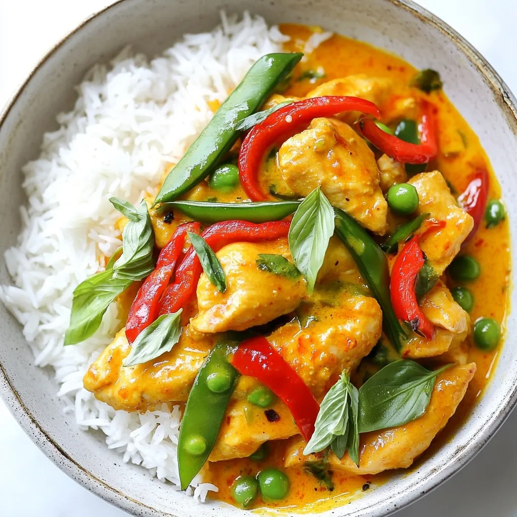 Schnelles Panang Chicken Curry Einfache Genussreise