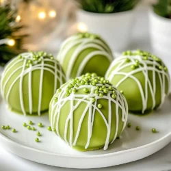 Die Zutaten für die No-Bake Grinch Oreo Truffles sind einfach und lecker. Sie benötigen nur ein paar Dinge, um diese festlichen Leckereien zuzubereiten. Die Hauptzutat sind Oreo-Kekse, die einen tollen Geschmack bieten. Frischkäse macht die Trüffel cremig und reichhaltig. Grüne Candy Melts geben den Trüffeln ihre schöne Farbe. Pfefferminzextrakt fügt einen frischen, winterlichen Geschmack hinzu. Schließlich machen grüne Streusel und weiße Schokolade die Trüffel noch festlicher. - 1 Packung reguläre Oreo-Kekse (mit allem Crèmfüllung) - 225 g Frischkäse, weich - 150 g grüne Candy Melts - 40 g weiße Schokoladenstückchen - ½ Teelöffel Pfefferminzextrakt - Grüne Streusel zur Dekoration Wenn Sie etwas Abwechslung möchten, können Sie auch andere Zutaten hinzufügen. Zum Beispiel können Sie Erdnussbutter verwenden, um den Trüffeln einen nussigen Geschmack zu geben. Sie können auch dunkle Schokolade für die Überziehung nutzen. Für einen besonderen Kick können Sie etwas Chili-Pulver hinzufügen. Diese kleinen Änderungen können den Geschmack ganz anders machen und neue Möglichkeiten bieten. {{ingredient_image_2}} Zuerst nimmst du die Oreo-Kekse. Zerbrich sie in kleine Stücke. Gib die Kekse in eine Küchenmaschine. Pulsieren Sie sie, bis sie fein sind. Es dauert etwa 20 bis 30 Sekunden. Die Krümel sollten gleichmäßig und sehr fein sein. Nimm die Oreo-Krümel und gib sie in eine große Schüssel. Füge den weichen Frischkäse hinzu. Dann kommt der Pfefferminzextrakt. Mische alles gut. Nutze einen Löffel oder deine Hände. Du willst eine dicke, gleichmäßige Masse. Jetzt ist es Zeit, die Trüffel zu formen. Nimm kleine Portionen von der Mischung. Mache kleine Bälle, etwa 2,5 cm groß. Lege die Trüffel auf ein mit Backpapier ausgelegtes Blech. Du solltest etwa 20 bis 24 Trüffel bekommen. Stelle das Blech für 30 Minuten ins Gefrierfach. So werden die Trüffel fest. Während die Trüffel kühlen, schmelze die grünen Candy Melts. Folge den Anweisungen auf der Verpackung. Rühre die Schokolade, bis sie glatt ist. Nimm die Trüffel aus dem Gefrierfach. Tauche jede Trüffel in die geschmolzene Schokolade. Achte darauf, dass sie gut bedeckt sind. Nutze eine Gabel, um die Trüffel herauszuheben. Lege die überzogenen Trüffel zurück auf das Blech. Bevor die Schokolade fest wird, streue die grünen Streusel darüber. In einer kleinen Schüssel, schmelze die weißen Schokoladenstückchen. Träufle die geschmolzene weiße Schokolade über die Trüffel. Lass die Trüffel bei Raumtemperatur oder im Kühlschrank für 15 bis 20 Minuten aushärten. Die richtige Konsistenz ist entscheidend für diese Trüffel. Sie sollten fest, aber nicht zu trocken sein. Beginnen Sie mit den Oreo-Keksen. Zermahlen Sie sie gut in der Küchenmaschine. Kombinieren Sie die Krümel mit Frischkäse und Pfefferminzextrakt. Mischen Sie alles gründlich. Wenn die Masse zu trocken wirkt, fügen Sie mehr Frischkäse hinzu. So erhalten Sie die perfekte, formbare Konsistenz. Ein häufiger Fehler ist, die Trüffel nicht genug abzukühlen. Lassen Sie die geformten Bälle für mindestens 30 Minuten im Gefrierfach. So halten sie ihre Form beim Überziehen. Achten Sie darauf, die Candy Melts nicht zu überhitzen. Schmelzen Sie sie in kurzen Intervallen und rühren Sie gut um. Dies verhindert Klumpen und sorgt für einen glatten Überzug. Die Dekoration bringt Farbe und Freude. Verwenden Sie grüne Streusel, um die festliche Note zu verstärken. Streuen Sie sie sofort auf den warmen Schokoladenüberzug. Für einen zusätzlichen Wow-Effekt träufeln Sie geschmolzene weiße Schokolade über die Trüffel. Sie können auch kleine Zuckerfiguren oder essbare Glitzer verwenden. So werden Ihre Trüffel noch einladender und schöner. Pro Tipps Oreo-Kekse richtig zerkleinern: Stellen Sie sicher, dass die Kekse zu feinen Krümeln verarbeitet werden, um eine gleichmäßige Konsistenz der Trüffel zu gewährleisten. Frischkäse temperieren: Verwenden Sie weicheren Frischkäse, da dieser leichter mit den Oreo-Krümeln vermischt werden kann und eine glattere Textur ergibt. Schokolade richtig schmelzen: Schmelzen Sie die Candy Melts in kurzen Intervallen in der Mikrowelle, um ein Anbrennen zu vermeiden. Rühren Sie zwischendurch um, bis sie vollständig geschmolzen sind. Verzierung kreativ gestalten: Experimentieren Sie mit verschiedenen Streuseln oder dekorativen Schokoladenstückchen, um den Trüffeln eine persönliche Note zu verleihen. {{image_4}} Die No-Bake Grinch Oreo Truffles sind sehr vielseitig. Du kannst verschiedene Geschmacksrichtungen ausprobieren. Eine tolle Idee ist, die Oreo-Kekse durch andere Kekse zu ersetzen. Du könntest Schokoladenkekse oder Kekse mit Erdnussbutter verwenden. Das gibt den Trüffeln einen neuen Twist. Auch die Frischkäsebasis kann variieren. Du könntest einen Frischkäse mit Vanillegeschmack verwenden. So erhältst du eine süße Note. Wenn du allergisch bist, gibt es viele Alternativen. Du kannst glutenfreie Oreo-Kekse nutzen. Sie schmecken genauso gut. Achte darauf, dass die Candy Melts ebenfalls glutenfrei sind. Für eine milchfreie Option kannst du veganen Frischkäse verwenden. So kannst du die Trüffel auch für Allergiker anpassen. Die Dekoration macht die Trüffel besonders. Du kannst die grünen Streusel durch andere Farben ersetzen. Rot oder gold passen ebenfalls gut zu Weihnachten. Ein weiterer Vorschlag ist, die Trüffel mit Nüssen oder Kokosraspeln zu bestreuen. Diese Variationen geben den Trüffeln einen besonderen Look und Geschmack. Probier verschiedene Stile aus und finde deine Lieblingsdeko! Um die No-Bake Grinch Oreo Truffles frisch zu halten, lege sie in einen luftdichten Behälter. Achte darauf, dass der Behälter gut verschlossen ist. So bleiben die Trüffel weich und lecker. Du kannst sie bis zu einer Woche im Kühlschrank aufbewahren. Wenn du die Trüffel länger aufbewahren möchtest, friere sie ein. Lege die Trüffel auf ein Backblech und lasse sie für eine Stunde einfrieren. Danach packe sie in einen gefrierfesten Beutel. Diese Methode hält die Trüffel bis zu drei Monate frisch. Die Haltbarkeit der Trüffel hängt von der Lagerung ab. Im Kühlschrank halten sie sich bis zu einer Woche. Im Gefrierfach bleiben sie bis zu drei Monate genießbar. Achte darauf, die Trüffel vor dem Essen im Kühlschrank aufzutauen. So bleiben sie perfekt in der Textur und im Geschmack. No-Bake Grinch Oreo Truffles halten sich etwa eine Woche im Kühlschrank. Lagern Sie sie in einem luftdichten Behälter. So bleiben sie frisch und lecker. Wenn Sie sie einfrieren, halten sie bis zu drei Monate. Lassen Sie sie vor dem Servieren im Kühlschrank auftauen. Ja, Sie können andere Kekssorten verwenden. Probieren Sie Schokoladenkekse oder Vanillekekse. Achten Sie darauf, dass die Füllung gut passt. Die Basis bleibt gleich, also können Sie kreativ werden. Damit erhalten Sie neue Geschmacksrichtungen und Varianten. Um die Trüffel vegan zu machen, verwenden Sie vegane Kekse und veganen Frischkäse. Es gibt viele Marken, die gute Alternativen anbieten. Auch die Candy Melts können Sie durch vegane Schokolade ersetzen. So genießen Sie die Trüffel ohne tierische Produkte. Statt Candy Melts können Sie auch geschmolzene Schokolade verwenden. Dunkle, Milch- oder weiße Schokolade funktionieren gut. Stellen Sie sicher, dass die Schokolade gut temperiert ist. So bleibt der Glanz und die Trüffel sehen toll aus. Die Zutaten sind einfach und die Anleitung ist klar. Du kannst Oreo-Kekse, Frischkäse und verschiedene Dekorationen verwenden. Variiere die Geschmacksrichtungen nach Lust und Laune. Die Tipps helfen dir, alles perfekt hinzubekommen. Denke daran, richtig zu lagern, damit deine Trüffel frisch bleiben. Sie sind nicht nur lecker, sondern auch leicht zu machen. Probiere es aus und genieße diese köstlichen Trüffel mit Freunden und Familie.