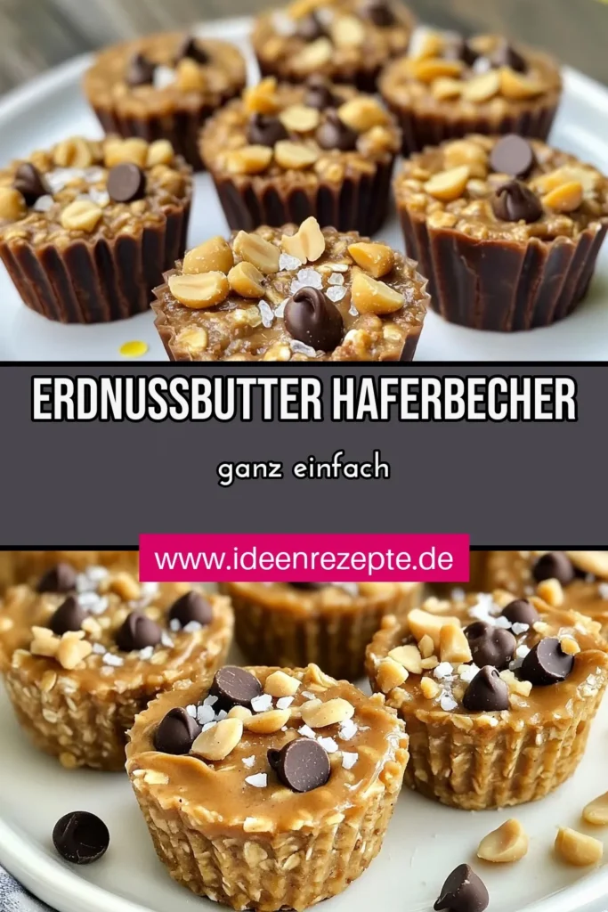 Entdecke unser köstliches No-Bake Erdnussbutter Rezept für gesunde Erdnussbutter Becher! Diese Haferflocken Snacks sind perfekt für eine schnelle, nahrhafte Nascherei oder als einfache Desserts ohne Backen. Bereite die erdnussbutter hafer becher in nur 10 Minuten vor und genieße sie als gesunden Snack. Lass dir dieses Rezept nicht entgehen und speichere es jetzt! #Erdnussbutter #HaferflockenSnack #GesundeDesserts #EinfacheRezepte