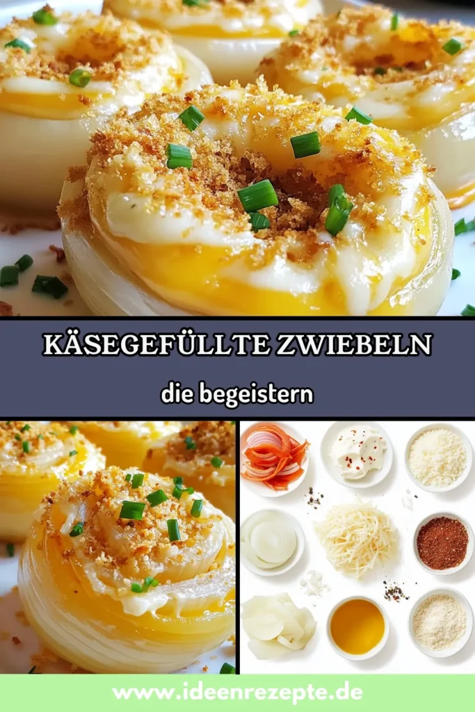 Entdecken Sie unser köstliches Käsegefüllte Zwiebeln Rezept mit Tennessee-Zwiebeln! Diese gefüllte Zwiebeln mit Käse sind die perfekte vegetarische Beilage für jedes Gericht. Genießen Sie die Kombination aus scharfem Cheddar und knusprigen Bröseln für einen unwiderstehlichen Geschmack. Bereiten Sie diese knusprigen Zwiebelringe einfach zu und beeindrucken Sie Ihre Gäste! Speichern Sie das Rezept und probieren Sie es aus! #KäsegefüllteZwiebelnRezept #TennesseeZwiebeln #vegetarischeBeilage #gefüllteZwiebelnmitKäse