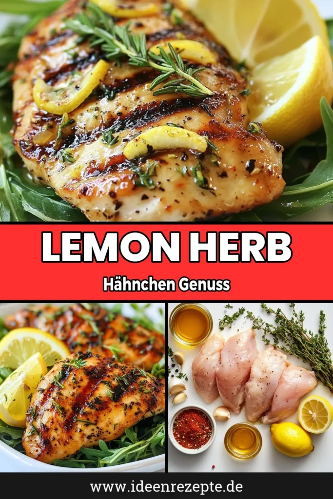 Entdecken Sie dieses einfache und köstliche Rezept für zitronenkräuter-hähnchen. Mit marinierter hähnchenbrust, die in einer aromatischen Mischung aus frischem Zitronensaft und Kräutern eingelegt ist, wird jedes Grillfest zum Highlight! Dieses gesunde hähnchenrezept ist ideal für die ganze Familie und sorgt für ein saftiges Ergebnis. Perfekt für Ihre nächste Grillparty! Jetzt ausprobieren und speichern! #zitronenkräuterhähnchen #mariniertehähnchenbrust #gesundesgrillrezept #einfachesgrillrezept