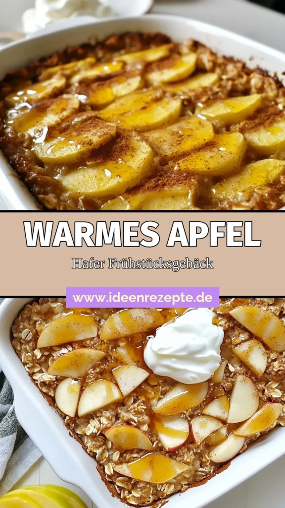 Entdecken Sie dieses köstliche und gesunde Frühstück Rezept: der Haferflocken Apfel Auflauf. Mit einfach zu beschaffenden Zutaten wie Haferflocken mit Äpfeln ist dieses gebackene Frühstück perfekt für einen energiereichen Start in den Tag. Genießen Sie die süßen Äpfel und den warmen Zimtgeschmack! Probieren Sie dieses einfaches Backrezept aus und lassen Sie sich von seinem Geschmack überraschen! Speichern Sie es jetzt für später! #gesundessfrühstück #hausgemacht #Backliebe #frühstücksideen