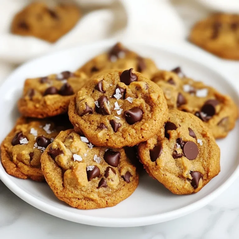 Um die perfekten braunen Butter Kürbis Schokoladenkekse zu machen, brauchst du: - ½ Tasse ungesalzene Butter - 1 Tasse Kürbispüree aus der Dose - 1 Tasse brauner Zucker, fest gepackt - ½ Tasse Kristallzucker - 1 großes Ei - 1 Teelöffel Vanilleextrakt - 2 Tassen Weizenmehl - 1 Teelöffel Backnatron - 1 Teelöffel Backpulver - 1 Teelöffel Zimt, gemahlen - ½ Teelöffel Muskatnuss, gemahlen - ¼ Teelöffel Ingwer, gemahlen - ½ Teelöffel Salz - 1 Tasse Schokoladenstückchen (dunkel oder halbsüß) - ½ Tasse gehackte Walnüsse (optional) Die Qualität der Zutaten ist wichtig. Verwende frisches Kürbispüree für den besten Geschmack. Ungesalzene Butter sorgt für die beste Kontrolle über das Salz. Brauner Zucker gibt den Keksen eine feuchte, zähe Textur. Wähle dunkle oder halbsüße Schokoladenstückchen für einen reichen Geschmack. Du kannst auch andere Zutaten verwenden. Zum Beispiel, für eine glutenfreie Option, ersetze das Weizenmehl durch glutenfreies Mehl. Statt Walnüsse kannst du Pekannüsse oder Mandeln verwenden. Wenn du keinen Zugang zu Kürbispüree hast, mache dein eigenes Püree aus frischem Kürbis. Das bringt einen tollen, frischen Geschmack. {{ingredient_image_2}} Zuerst schmelzen wir die ungesalzene Butter in einem kleinen Topf. Verwende mittlere Hitze, um die Butter langsam zu schmelzen. Rühre die Butter regelmäßig um. Nach etwa fünf bis sieben Minuten wird die Butter goldbraun. Du wirst einen nussigen Duft wahrnehmen. Achte darauf, dass sie nicht anbrennt. Nimm den Topf vom Herd und lasse die Butter etwas abkühlen. In einer großen Rührschüssel vermischst du die abgekühlte braune Butter mit dem Kürbispüree. Füge dann den braunen Zucker und den Kristallzucker hinzu. Rühre alles gut durch, bis die Mischung glatt ist. Jetzt kommt das große Ei und der Vanilleextrakt dazu. Rühre wieder gut um, bis alles gut vermischt ist. Nimm eine separate Schüssel für die trockenen Zutaten. Mische das Weizenmehl, Backnatron, Backpulver, Zimt, Muskatnuss, Ingwer und Salz. Mische alles gründlich, damit die Gewürze gleichmäßig verteilt sind. Dies sorgt für tollen Geschmack in jedem Keks. Jetzt ist es Zeit, den Teig zu kühlen. Decke die große Schüssel mit Frischhaltefolie ab. Stelle die Schüssel dann für mindestens 30 Minuten in den Kühlschrank. Dies hilft, dass die Kekse beim Backen ihre Form behalten. Heize deinen Ofen auf 175°C vor. Lege ein Backblech mit Backpapier aus. Mit einem Kekslöffel formst du kleine Portionen Teig und setzt sie auf das Backblech. Achte darauf, genug Platz zwischen den Keksen zu lassen. Backe die Kekse für 12 bis 15 Minuten. Sie sollten goldbraun sein und die Mitte fest aussehen. Lass die Kekse fünf Minuten auf dem Blech abkühlen, bevor du sie auf ein Kuchengitter legst. Um die perfekte Textur zu erreichen, sollten Sie die Kekse nicht zu lange backen. Die Ränder sollten goldbraun sein, während die Mitte noch leicht weich aussieht. Die Kühle des Teigs vor dem Backen hilft, die Form zu bewahren. Verwenden Sie einen Esslöffel, um gleichmäßige Portionen zu formen. So backen alle Kekse gleichmäßig. Ein häufiger Fehler ist, die Kekse zu lange zu backen. Überprüfen Sie sie nach 12 Minuten. Ein weiterer Fehler ist das Übermischen des Teigs. Mischen Sie nur bis alles zusammenkommt. Zu viel Rühren kann die Kekse hart machen. Achten Sie auch darauf, frische Gewürze zu verwenden. Alte Gewürze verlieren ihren Geschmack. Für diese Kekse benötigen Sie ein paar wichtige Werkzeuge. Ein guter Mixer hilft, die nassen Zutaten zu vermengen. Ein Teigschaber ist nützlich, um den Teig aus der Schüssel zu bekommen. Verwenden Sie ein Backblech mit Backpapier, um ein Ankleben zu verhindern. Ein Keksportionierer sorgt für gleichmäßige Teigportionen. Pro Tipps Die Butter richtig braun werden lassen: Achten Sie darauf, die Butter langsam zu bräunen, damit sie den perfekten nussigen Geschmack entwickelt, ohne zu verbrennen. Keksteig kühlen: Lassen Sie den Keksteig vor dem Backen im Kühlschrank ruhen, um die Textur und Form der Kekse zu verbessern. Schokoladenstückchen auswählen: Verwenden Sie eine Mischung aus dunklen und halbsüßen Schokoladenstückchen für einen ausgewogenen Geschmack und eine schöne Optik. Variationen ausprobieren: Fügen Sie zusätzlich zu den Walnüssen auch andere Nüsse oder Trockenfrüchte hinzu, um den Keksen eine persönliche Note zu verleihen. {{image_4}} Du kannst die Schokoladenstückchen leicht ändern. Dunkle oder halbsüße Schokolade sind beliebt. Probiere auch weiße Schokolade oder Milchschokolade. Diese Sorten bringen unterschiedliche Süße. Wenn du Nüsse magst, füge gehackte Walnüsse hinzu. Sie geben einen tollen Crunch. Du kannst auch Schokoladenstückchen mit verschiedenen Geschmacksrichtungen wählen. Etwa Minze oder Karamell. So wird jeder Keks zu einer neuen Überraschung. Wenn du glutenfrei backen möchtest, gib Weizenmehl auf die Seite. Nutze stattdessen eine glutenfreie Mehlmischung. Achte darauf, dass sie gut für Kekse funktioniert. Viele Marken bieten solche Mischungen an. Diese Mehle haben oft eine Mischung aus Reis- und Kartoffelmehl. Das macht den Teig trotzdem lecker und fluffig. Ein Hauch von Kreativität macht die Kekse besonders. Füge mehr Gewürze hinzu, wie Nelken oder Anis. Diese geben einen warmen, herbstlichen Geschmack. Du kannst auch einen Spritzer Ahornsirup hinzufügen. Das verstärkt den süßen, reichen Geschmack des Kürbisses. Eine Prise Zimt kann ebenfalls helfen, die Aromen zu heben. Erlaube dir, zu experimentieren und finde deine Lieblingskombination. Um die frisch gebackenen Kekse richtig zu lagern, lege sie in einen luftdichten Behälter. Ein Glasbehälter oder eine Kunststoffbox funktioniert gut. Achte darauf, dass die Kekse vollständig abgekühlt sind, bevor du sie einpackst. Wenn du sie warm aufbewahrst, können sie weich und matschig werden. Eine Schicht Backpapier zwischen den Keksreihen kann helfen, das Haften zu verhindern. Diese Kekse bleiben frisch, wenn du sie richtig lagerst. Bei Zimmertemperatur sind sie etwa 5 bis 7 Tage haltbar. Für längere Frische kannst du sie in den Kühlschrank stellen. Dort halten sie bis zu 2 Wochen. Wenn du möchtest, dass die Kekse besonders lange frisch bleiben, achte darauf, sie gut verpackt zu halten. Die Kekse lassen sich auch gut einfrieren. Verpacke sie in einer luftdichten Tüte oder einem Behälter. Sie bleiben so bis zu 3 Monate frisch. Wenn du die Kekse essen möchtest, nimm sie einfach aus dem Gefrierfach und lasse sie bei Zimmertemperatur auftauen. Alternativ kannst du sie für ein paar Minuten in den Ofen bei 175°C (350°F) aufwärmen. So schmecken sie fast wie frisch gebacken! Um die Kekse weicher zu machen, ändere die Backzeit. Backe die Kekse kürzer, etwa 10-12 Minuten. Sie sollten leicht goldbraun sein, aber die Mitte sollte weich bleiben. Ein weiterer Trick ist, mehr Kürbispüree hinzuzufügen. Das macht den Teig feuchter. Verwende auch frische Zutaten. Ältere Zutaten können die Textur beeinflussen. Ja, du kannst Kürbispüree selbst machen! Nimm einen kleinen Hokkaido-Kürbis oder einen anderen Kürbis. Schneide ihn in Stücke und entferne die Kerne. Koche die Stücke in Wasser, bis sie weich sind. Püriere den gekochten Kürbis dann mit einer Gabel oder einem Mixer. Das selbstgemachte Püree hat einen frischen Geschmack. Es ist eine tolle Option, wenn du frische Zutaten bevorzugst. Wenn du keine braune Butter machen kannst, benutze normale ungesalzene Butter. Schmelze die Butter wie im Rezept angegeben. Du kannst etwas Vanilleextrakt oder eine Prise Zimt hinzufügen. Das gibt Geschmack. Es wird nicht ganz gleich schmecken, aber die Kekse bleiben lecker. Braune Butter gibt einen nussigen Geschmack, aber deine Kekse werden trotzdem gut sein. In diesem Artikel haben wir die wichtigsten Zutaten für köstliche Kekse besprochen. Ich habe dir eine detaillierte Zutatenliste gegeben und Hinweise sowie Alternativen vorgestellt. Wir haben die Schritt-für-Schritt-Anweisungen zum Backen durchgenommen. Außerdem hast du Tipps zur perfekten Textur und Fehlervermeidung erhalten. Ein paar Variationen und Lagerinformationen runden unser Thema ab. Jetzt bist du bereit, deine eigenen Kekse zu backen. Viel Spaß beim Ausprobieren!