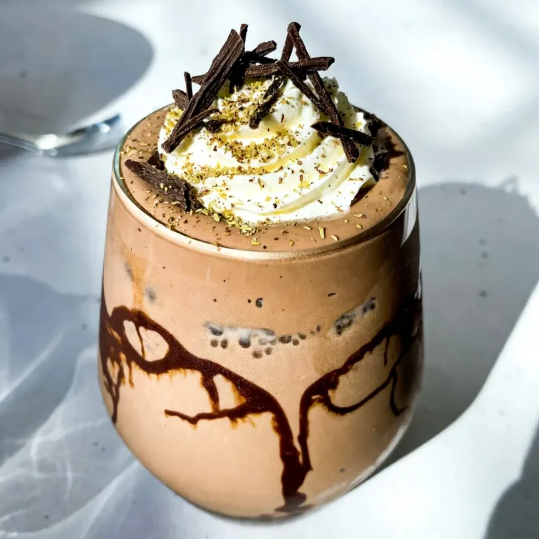 Für den perfekten Eggnog Mudslide brauchen Sie einige einfache Zutaten. Hier sind sie: - 240 ml Eierpunsch (fertig gekauft oder selbstgemacht) - 120 ml Schlagsahne - 60 ml Schokoladensirup - 1/4 Teelöffel Vanilleextrakt - 60 ml zerstoßenes Eis - 2 Esslöffel Schlagsahne (zum Garnieren) - Frisch geriebene Muskatnuss (zum Garnieren) - Schokoladenspäne (zum Garnieren) Diese Zutaten sorgen für einen reichen und cremigen Geschmack. Eierpunsch gibt dem Drink seine festliche Note. Schlagsahne macht ihn extra cremig. Schokoladensirup bringt die Süße und den Schokoladengeschmack. Um Ihren Eggnog Mudslide zuzubereiten, benötigen Sie einige Utensilien: - Mixer: Zum Mischen der Zutaten. - Gläser: Um das fertige Getränk zu servieren. - Messbecher: Für genaue Mengenangaben. - Löffel: Zum Umrühren und Garnieren. Ein Mixer hilft, die Zutaten gut zu vermischen. Die Gläser sollten kühl sein, um das Getränk frisch zu halten. Falls Sie einige Zutaten nicht haben, gibt es Alternativen: - Eierpunsch: Sie können auch einen fertigen Eierlikör verwenden. - Schlagsahne: Eine pflanzliche Sahne ist eine gute Option für Veganer. - Schokoladensirup: Verwenden Sie auch Kakaopulver mit Zucker, falls nötig. Diese Alternativen sorgen dafür, dass Sie trotzdem einen leckeren Mudslide genießen können. Experimentieren Sie mit den Zutaten und finden Sie Ihre perfekte Mischung! {{ingredient_image_2}} Um einen leckeren Eggnog Mudslide zuzubereiten, brauchen Sie nur einige einfache Schritte. Zuerst bereiten Sie einen Mixer vor. Geben Sie dann 240 ml Eierpunsch in den Mixer. Fügen Sie 120 ml Schlagsahne hinzu. Danach kommt 60 ml Schokoladensirup dazu. Das gibt dem Drink seine süße Note. Jetzt fügen Sie einen Viertel Teelöffel Vanilleextrakt hinzu. Dieser Schritt bringt zusätzlichen Geschmack. Zum Schluss kommt 60 ml zerstoßenes Eis in die Mischung. Mixen Sie alles auf hoher Stufe. Achten Sie darauf, dass die Mischung glatt und cremig wird. Das sollte nicht länger als ein bis zwei Minuten dauern. Probieren Sie die Mischung. Wenn Sie mehr Süße wollen, fügen Sie mehr Schokoladensirup hinzu. Mixen Sie erneut, um alles gut zu vermischen. Gießen Sie die fertige Mischung in gekühlte Gläser. Füllen Sie die Gläser etwa zu drei Vierteln. Das gibt Ihnen Platz für die Garnitur. Krönen Sie jedes Glas mit zwei Esslöffeln Schlagsahne. Das sieht nicht nur gut aus, sondern schmeckt auch himmlisch. Streuen Sie frisch geriebene Muskatnuss und Schokoladenspäne darüber. Diese Garnierung macht den Drink festlich und einladend. Servieren Sie den Eggnog Mudslide sofort für den besten Genuss. Um die Süße anzupassen, probieren Sie verschiedene Mengen Schokoladensirup. Beginnen Sie mit 60 ml. Mixen Sie und probieren Sie dann. Wenn Sie mehr Süße möchten, fügen Sie einfach mehr Sirup hinzu. Auch die Wahl des Eierpunsches spielt eine Rolle. Ein süßerer Eierpunsch macht den Drink süßer. Ein weniger süßer Eierpunsch sorgt für einen balancierten Geschmack. Für eine cremigere Textur können Sie die Schlagsahne erhöhen. Verwenden Sie 180 ml Schlagsahne für noch mehr Cremigkeit. Ein weiterer Trick ist es, die Mischung länger zu mixen. So wird sie noch glatter. Verwenden Sie auch frische Zutaten, um die beste Textur zu erhalten. Kühlen Sie die Gläser vor dem Servieren, um den Drink länger kühl zu halten. Die Garnierung macht viel aus. Verwenden Sie 2 Esslöffel Schlagsahne als Topping. Fügen Sie frisch geriebene Muskatnuss hinzu für einen festlichen Effekt. Schokoladenspäne sorgen für einen tollen Look. Diese Garnierungen machen Ihr Getränk nicht nur schön, sondern auch lecker. Experimentieren Sie mit verschiedenen Farben und Texturen für Ihre Garnierungen. Pro Tipps Die richtige Eierpunsch-Qualität: Verwenden Sie hochwertigen Eierpunsch für den besten Geschmack. Selbstgemacht oder aus dem Fachgeschäft, achten Sie auf die Zutaten. Gleichmäßiges Mixen: Mixen Sie die Zutaten gründlich, um eine cremige Konsistenz zu erreichen. Halten Sie den Mixer nicht zu kurz, damit sich die Aromen gut verbinden. Schokoladensirup variieren: Experimentieren Sie mit verschiedenen Schokoladensirup-Marken, um den gewünschten Geschmack zu erzielen. Dunkler Sirup sorgt für einen intensiveren Schokoladengeschmack. Garnierungen kreativ gestalten: Verwenden Sie verschiedene Garnierungen wie Kakaopulver oder Zimt neben der Muskatnuss, um Ihrem Getränk eine persönliche Note zu verleihen. {{image_4}} Du kannst den Schokoladengeschmack im Eggnog Mudslide ganz einfach ändern. Nutze verschiedene Schokoladensirups. Dunkle Schokolade gibt einen intensiveren Geschmack. Helle Schokolade ist milder und süßer. Du kannst auch Kakaopulver für einen kräftigen Schokoladengeschmack hinzufügen. Achte darauf, die Süße anzupassen, wenn du mehr Schokolade verwendest. Probiere verschiedene Kombinationen, um deinen perfekten Geschmack zu finden. Für eine alkoholische Variante kannst du einen Schuss Rum oder Wodka hinzufügen. Gib etwa 30 bis 60 ml in die Mischung. Das gibt einen tollen Kick. Wenn du eine alkoholfreie Version möchtest, lass den Alkohol einfach weg. Der Drink bleibt lecker und cremig. Du kannst auch ein wenig mehr Eierpunsch verwenden, um den Geschmack zu verstärken. Der Eggnog Mudslide ist für jede Jahreszeit geeignet. Im Winter kannst du Zimt oder Lebkuchengewürz hinzufügen. Das gibt einen warmen, festlichen Geschmack. Im Sommer probiere frische Früchte wie Himbeeren oder Erdbeeren. Diese Früchte bringen Frische in das Getränk. Für besondere Anlässe kannst du auch ein paar Minzblätter hinzufügen. Das sieht schön aus und schmeckt wunderbar. Wenn Sie Reste von Ihrem Eggnog Mudslide haben, lagern Sie ihn in einem luftdichten Behälter. Stellen Sie sicher, dass der Behälter gut verschlossen ist. Sie können die Mischung bis zu zwei Tage im Kühlschrank aufbewahren. Vor dem Servieren schütteln Sie den Behälter gut, um die Zutaten wieder zu vermischen. Die Hauptzutaten haben unterschiedliche Haltbarkeiten. Eierpunsch hält sich ungeöffnet bis zu einem Jahr, wenn er pasteurisiert ist. Nach dem Öffnen sollten Sie ihn innerhalb von fünf bis sieben Tagen verwenden. Schlagsahne bleibt frisch für etwa eine Woche im Kühlschrank. Schokoladensirup kann mehrere Monate halten. Überprüfen Sie das Verfallsdatum auf der Verpackung. Übrig gebliebenen Eggnog können Sie kreativ nutzen. Mischen Sie ihn in Ihren Kaffee für einen leckeren Kaffeegenuss. Sie können ihn auch in Desserts verwenden. Zum Beispiel, geben Sie ihn in eine Eismaschine, um ein köstliches Eis zu machen. So verschwenden Sie nichts und genießen neue Geschmackserlebnisse! Ein Eggnog Mudslide ist ein cremiger Cocktail, der Eierpunsch, Schlagsahne und Schokoladensirup kombiniert. Dieser Drink ist perfekt für die Feiertage. Er schmeckt süß und ist gleichzeitig reichhaltig. Manchmal füge ich Vanilleextrakt hinzu, um den Geschmack zu verbessern. Der Drink hat eine glatte Textur und sieht festlich aus. Ja, du kannst den Eggnog Mudslide im Voraus zubereiten. Mach die Mischung und stelle sie in den Kühlschrank. So bleibt sie frisch. Wenn du bereit bist zu servieren, rühre die Mischung gut um. Vergiss nicht, die Garnierungen erst kurz vor dem Servieren hinzuzufügen. So bleiben sie schön und frisch. Für den perfekten Eggnog Mudslide empfehle ich Schlagsahne, frisch geriebene Muskatnuss und Schokoladenspäne. Diese Garnierungen geben dem Drink einen festlichen Look und zusätzlichen Geschmack. Du kannst auch Zimt oder Kakaopulver verwenden, wenn du magst. Sei kreativ und finde deine Lieblingskombination! Der Eggnog Mudslide ist ein köstlicher Cocktail, den Sie einfach zubereiten können. Wir haben die wichtigsten Zutaten und Utensilien besprochen. Zudem gab es Tipps zur Zubereitung und Varianten für jeden Geschmack. Denken Sie daran, die Süße anzupassen und kreative Garnierungen zu verwenden, um Ihrem Drink den letzten Schliff zu geben. Bereiten Sie diesen Drink ganz nach Ihren Wünschen zu und genießen Sie ihn bei besonderen Anlässen oder einfach so. Probieren Sie es aus und beeindrucken Sie Ihre Freunde!