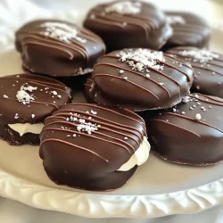 Um köstliche Pfefferminz-Patties zu machen, brauchst du folgende Zutaten: - 2 Tassen Puderzucker - 1/2 Tasse gesüßte Kondensmilch - 1 Esslöffel Pfefferminzextrakt - 2 Tassen Zartbitterschokoladenstückchen - 1 Esslöffel Kokosöl Diese Zutaten geben den Patties ihren süßen und frischen Geschmack. Der Puderzucker sorgt für die Süße, während die gesüßte Kondensmilch die Füllung cremig macht. Der Pfefferminzextrakt bringt die frische Note, die jeder liebt. Die Zartbitterschokolade und das Kokosöl ergeben eine glatte, leckere Schicht, die die Patties umhüllt. Wenn du spezielle Diäten einhalten musst, gibt es viele Alternativen. Du kannst zum Beispiel: - Puderzucker durch Kokosblütenzucker ersetzen, um den Zuckergehalt zu senken. - Gesüßte Kondensmilch durch ungesüßte Mandelmilch oder Kokosmilch ersetzen. - Zartbitterschokolade durch vegane Schokolade ersetzen, wenn du einen veganen Snack möchtest. Diese Alternativen machen die Patties immer noch lecker und passend für verschiedene Diäten. Du kannst die Patties noch interessanter machen, indem du verschiedene Geschmäcker hinzufügst. Hier sind einige Ideen: - Füge einen Spritzer Vanilleextrakt hinzu, um die Aromen zu vertiefen. - Mische zerstoßene Nüsse in die Füllung für einen knusprigen Biss. - Für einen festlichen Look, garniere die Patties mit zerstoßenen Pfefferminzbonbons. Mit diesen Optionen machst du deine Pfefferminz-Patties einzigartig und aufregend! {{ingredient_image_2}} Um die Füllung zu machen, nimm eine große Schüssel. Vermische 2 Tassen Puderzucker mit 1/2 Tasse gesüßter Kondensmilch. Rühre gut, bis es glatt ist. Dann füge 1 Esslöffel Pfefferminzextrakt hinzu. Rühre erneut, damit der Geschmack gleichmäßig ist. Kühle die Mischung für etwa 30 Minuten im Kühlschrank. So lässt sie sich später besser formen. Nach der Kühlzeit ist es Zeit, Patties zu formen. Nimm einen kleinen Keksportionierer. Teile die Mischung ab und forme kleine Bällchen von etwa 2,5 cm Durchmesser. Drücke jedes Bällchen leicht flach, um eine Patty-Form zu erstellen. Lege die Patties auf ein mit Backpapier ausgelegtes Blech. Kühle sie für weitere 15-20 Minuten im Kühlschrank, damit sie fester werden. Während die Patties kühlen, schmelze 2 Tassen Zartbitterschokoladenstückchen mit 1 Esslöffel Kokosöl. Benutze eine mikrowellenfeste Schüssel. Erhitze die Mischung in Intervallen von 30 Sekunden. Rühre zwischen jedem Intervall, bis die Schokolade glatt ist. Nimm die Patties aus dem Kühlschrank und tauche jede Patty in die geschmolzene Schokolade. Achte darauf, dass sie ganz ummantelt ist. Lege sie zurück auf das Backblech. Wiederhole diesen Schritt für alle Patties. Lass die Patties für etwa 30 Minuten im Kühlschrank, bis die Schokolade fest ist. Um den besten Geschmack zu erzielen, achte auf frische Zutaten. Verwende hochwertigen Puderzucker und echte Pfefferminzextrakt. Das macht einen großen Unterschied. Kühle die Füllung gut, bevor du die Patties formst. So bleiben sie stabil. Experimentiere mit der Menge des Pfefferminzextrakts. Probiere zuerst einen Esslöffel und passe es dann an deinen Geschmack an. Ein häufiger Fehler ist, die Patties nicht genug zu kühlen. Wenn sie zu warm sind, werden sie schwer zu formen und die Schokolade läuft. Achte darauf, die Schokolade im richtigen Moment zu schmelzen. Überhitze sie nicht, sonst wird sie klumpig. Tauche die Patties gut in die Schokolade, um einen vollen Geschmack zu erreichen. Lass die Schokolade gut abtropfen, damit sie nicht zu dick wird. Ein Keksportionierer ist sehr nützlich, um gleichmäßige Patties zu formen. Ein Backblech mit Backpapier hilft, das Ankleben zu vermeiden. Eine mikrowellenfeste Schüssel erleichtert das Schmelzen der Schokolade. Halte einige Zahnstocher bereit, um die Patties beim Eintauchen zu halten. So bleibt alles sauber und du kannst die Patties gut ummanteln. Pro Tipps Die richtige Konsistenz: Stellen Sie sicher, dass die Mischung aus Puderzucker und Kondensmilch gut vermengt ist, um eine homogene Textur zu erhalten, die sich leicht formen lässt. Kühlzeit nicht unterschätzen: Die Kühlung der Patties vor dem Eintauchen in die Schokolade hilft, die richtige Form zu bewahren und das Überziehen zu erleichtern. Schokolade richtig schmelzen: Schmelzen Sie die Schokolade in kurzen Intervallen, um ein Anbrennen zu vermeiden. Rühren Sie gut um, um eine glatte Konsistenz zu erreichen. Zusätzliche Garnitur: Verleihen Sie den Patties mit zerstoßenen Pfefferminzbonbons oder einer Prise Meersalz das gewisse Extra für Geschmack und Aussehen. {{image_4}} Wenn Sie die Schokolade ändern möchten, haben Sie viele Optionen. Verwenden Sie weiße Schokolade für einen süßen Twist. Milchschokolade ist eine weitere gute Wahl. Sie kann die Intensität der Pfefferminze ausgleichen. Außerdem können Sie Zartbitter- oder Halbbitter-Schokolade für einen reicheren Geschmack wählen. Experimentieren Sie mit verschiedenen Marken, um die beste Textur und den besten Geschmack zu finden. Für aromatische Variationen können Sie andere Aromen hinzufügen. Eine beliebte Option ist Orange. Fügen Sie ein wenig Orangenextrakt hinzu, um den Geschmack zu ändern. Sie können auch andere Extrakte wie Mandel oder Kokosnuss verwenden. Diese Geschmäcker passen gut zur Pfefferminze und bringen frische Noten in Ihre Patties. Garnieren Sie die Patties mit getrockneten Orangenschalen für einen schönen Effekt. Wenn Sie eine vegane oder zuckerfreie Option suchen, ist das möglich. Verwenden Sie pflanzliche Milch anstelle von gesüßter Kondensmilch. Für den Puderzucker können Sie Erythrit oder andere Zuckerersatzstoffe verwenden. Achten Sie darauf, dass Ihre Schokolade vegan ist. Viele Marken bieten jetzt köstliche vegane Schokoladen an. Diese Variationen machen die Patties für alle zugänglich. Die Pfefferminz-Patties müssen im Kühlschrank aufbewahrt werden. Legen Sie sie in einen luftdichten Behälter. So bleiben sie frisch und lecker. Ich empfehle, sie mit Backpapier zu trennen. Dies hilft, ein Zusammenkleben zu vermeiden. Die Patties halten sich im Kühlschrank etwa eine Woche. Achten Sie darauf, die Patties gut zu verpacken. So bleibt der Geschmack länger erhalten. Wenn sie länger als eine Woche stehen, könnten sie an Geschmack verlieren. Für eine längere Lagerung können Sie die Patties einfrieren. Legen Sie sie auf ein Backblech und frieren Sie sie für eine Stunde ein. Danach können Sie sie in einen Gefrierbeutel packen. So nehmen sie weniger Platz ein. Sie halten sich im Gefrierfach bis zu drei Monate. Um sie zu genießen, lassen Sie sie einfach im Kühlschrank auftauen. Selbstgemachte Pfefferminz-Patties halten sich im Kühlschrank bis zu zwei Wochen. Lagern Sie sie in einem luftdichten Behälter. So bleiben sie frisch und lecker. Wenn Sie sie einfrieren, können sie bis zu drei Monate halten. Achten Sie darauf, sie gut zu verpacken, damit sie keinen Frostgeschmack annehmen. Ja, Sie können viele Geschmäcker ausprobieren! Fügen Sie zum Beispiel Vanille- oder Orangenextrakt hinzu. Auch Kokosgeschmack passt gut. Experimentieren Sie mit verschiedenen Zutaten, um Ihre eigenen Kreationen zu schaffen. Nutzen Sie Kräuter oder Gewürze, um den Patties eine besondere Note zu geben. Die besten Zutaten finden Sie in gut sortierten Supermärkten oder Bio-Läden. Achten Sie beim Kauf von Schokolade auf eine hohe Qualität. Puderzucker und Kondensmilch sind in jedem Supermarkt erhältlich. Für spezielle Extrakte besuchen Sie einen Fachladen oder schauen online. So erhalten Sie frische und hochwertige Produkte für Ihre Patties. Zusammenfassend haben wir die Zutaten und Zubereitung von Pfefferminz-Patties besprochen. Diese Leckereien sind einfach und machen Spaß. Sie passen zu vielen Diäten und Geschmäckern. Ich habe dir Tipps gegeben, wie du sie perfekt machst und häufige Fehler vermeidest. Es ist wichtig, wie du sie lagerst, damit sie frisch bleiben. Experimentiere mit verschiedenen Aromen und Schokoladen. Ich hoffe, du probierst das Rezept aus und genießt deine eigenen Patties!