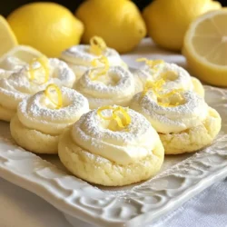 Für die Lemon Cool Whip Plätzchen benötigst du einige einfache Zutaten. Hier ist die Liste: - 1 Tasse Allzweckmehl - 1/2 Tasse Puderzucker - 1/2 Teelöffel Backpulver - 1/4 Teelöffel Salz - 1/2 Tasse Lemon Cool Whip (auftaumäßig) - 1/4 Tasse frisch gepresster Zitronensaft - Abrieb von 1 Zitrone - 1/2 Teelöffel Vanilleextrakt - Zusätzlicher Puderzucker zum Bestäuben Diese Zutaten machen die Kekse leicht und luftig. Der Lemon Cool Whip bringt eine cremige Textur. Der frische Zitronensaft sorgt für einen tollen Geschmack. Wenn du Lemon Cool Whip kaufst, achte auf die Marke. Ich empfehle, die Originalmarken zu wählen. Diese Marken garantieren eine gute Konsistenz und Qualität. Sie bringen den besten Geschmack in deine Kekse. Schau auch nach Bio-Optionen, wenn du es bevorzugst. Du kannst die Zutaten leicht anpassen. Wenn du glutenfrei backen möchtest, nutze glutenfreies Mehl. Für mehr Geschmack kannst du Schokoladensplitter oder Nüsse hinzufügen. Experimentiere mit anderen Zitrusfrüchten wie Limetten oder Orangen. Diese Variationen bringen neue Aromen in die Kekse. Sei kreativ und finde deine eigene perfekte Mischung! {{ingredient_image_2}} Zuerst heizen Sie Ihren Ofen auf 175°C vor. Das sorgt dafür, dass die Cookies gleichmäßig backen. Während der Ofen heizt, legen Sie ein Backblech mit Backpapier aus. Das Backpapier hilft, die Cookies nicht anzuhaften. So wird das Auslösen der Kekse viel einfacher. Jetzt kommen die trockenen Zutaten. In einer mittelgroßen Schüssel mischen Sie das Mehl, den Puderzucker, das Backpulver und das Salz gut. Mischen Sie diese Zutaten gründlich, um Klumpen zu vermeiden. In einer anderen großen Schüssel kombinieren Sie die Lemon Cool Whip, den frisch gepressten Zitronensaft, den Zitronenabrieb und den Vanilleextrakt. Rühren Sie alles vorsichtig um, bis die Mischung gut verbunden ist. So entsteht eine schöne, cremige Basis für Ihre Kekse. Langsam fügen Sie die trockenen Zutaten zur nassen Mischung hinzu. Rühren Sie mit einem Spatel, bis ein weicher und klebriger Teig entsteht. Das darf ruhig so sein! Jetzt formen wir die Kekse. Nehmen Sie einen Kekslöffel oder einen Esslöffel und setzen Sie Portionen des Teigs auf das Backblech. Lassen Sie einen Abstand von etwa 5 cm zwischen den Teigportionen. So haben die Kekse genug Platz, um zu wachsen. Wenn Sie möchten, streuen Sie vor dem Backen etwas Puderzucker auf jeden Keks. Das gibt eine süße Note. Schieben Sie das Blech in den Ofen und backen Sie die Kekse 10 bis 12 Minuten lang. Achten Sie darauf, dass die Ränder leicht goldbraun werden. Die Mitte kann noch weich sein. Keine Sorge, sie festigen sich beim Abkühlen. Lassen Sie die Cookies 5 Minuten auf dem Blech abkühlen. Danach können Sie sie auf ein Kuchengitter legen. Dort kühlen sie vollständig ab. Um die perfekte Konsistenz für Ihre Lemon Cool Whip Cookies zu erreichen, müssen Sie die Zutaten richtig mischen. Der Teig sollte weich und leicht klebrig sein. Wenn der Teig zu trocken ist, fügen Sie etwas mehr Lemon Cool Whip hinzu. Wenn er zu nass ist, können Sie mehr Mehl einarbeiten. Achten Sie darauf, die trockenen Zutaten langsam zu den nassen Zutaten zu geben. So vermeiden Sie Klumpen. Ein häufiges Problem beim Backen ist, dass die Cookies zu trocken werden. Um das zu vermeiden, backen Sie die Cookies nur, bis die Ränder leicht goldbraun sind. Die Mitte sollte weich bleiben. Lassen Sie die Cookies nach dem Backen einige Minuten auf dem Blech abkühlen. So können sie die richtige Textur erreichen. Ein weiterer Fehler ist, den Ofen nicht vorzuheizen. Stellen Sie sicher, dass Ihr Ofen die richtige Temperatur hat, bevor Sie die Cookies hineinlegen. Bestäuben Sie Ihre Lemon Cool Whip Cookies mit zusätzlichem Puderzucker, um ihnen einen süßen Kick zu geben. Streuen Sie den Puderzucker vor dem Backen auf die Teigportionen. So wird jeder Biss noch schmackhafter. Sie können auch etwas Zitronenschale darüber geben, um den Zitronengeschmack zu verstärken. Diese kleine Geste macht die Cookies nicht nur köstlicher, sondern auch schöner zum Servieren. Pro Tipps Teig nicht übermixen: Mischen Sie die trockenen und nassen Zutaten nur, bis sie gerade verbunden sind, um zarte Cookies zu erhalten. Kühlen vor dem Backen: Lassen Sie den Teig 30 Minuten im Kühlschrank ruhen, um die Form der Cookies beim Backen zu verbessern. Verwendung von frischen Zutaten: Verwenden Sie frisch gepressten Zitronensaft und frisch abgeriebenen Zitronenabrieb für den besten Geschmack. Backofen vorheizen: Stellen Sie sicher, dass der Ofen vollständig vorgeheizt ist, um gleichmäßiges Backen und die richtige Konsistenz zu gewährleisten. {{image_4}} Um eine glutenfreie Version der Lemon Cool Whip Cookies zu machen, tauschen Sie das Allzweckmehl gegen ein glutenfreies Mehl aus. Ich empfehle eine Mischung aus Mandelmehl und Tapiokamehl. Diese Kombination gibt Ihnen eine tolle Textur. Achten Sie darauf, dass Ihre Backpulver glutenfrei ist. So können alle mit Glutenunverträglichkeit diese leckeren Kekse genießen. Um den Keksen mehr Textur und Geschmack zu verleihen, fügen Sie Schokoladensplitter oder gehackte Nüsse hinzu. Ich liebe es, weiße Schokoladensplitter zu verwenden. Sie passen perfekt zur Zitrone. Sie können auch Walnüsse oder Mandeln verwenden, wenn Sie etwas Knuspriges möchten. Mischen Sie einfach 1/2 Tasse Ihrer Wahl in den Teig, bevor Sie die Cookies backen. Seien Sie kreativ und probieren Sie andere Geschmäcker! Fügen Sie zum Teig etwas Kokosnuss oder Erdbeerstücke hinzu. Sie können auch Aromen wie Limette oder Orange verwenden. Diese Variationen bringen frische Farben und neue Geschmackserlebnisse. Mischen Sie die Aromen gut, damit jede Biss eine Überraschung ist. Um Lemon Cool Whip Cookies frisch zu halten, lege sie in einen luftdichten Behälter. Das schützt die Kekse vor Luft und Feuchtigkeit. Du kannst Backpapier zwischen die Kekse legen, um sie zu trennen. So bleiben sie weich und lecker. Im Kühlschrank halten die Kekse etwa eine Woche. Die kühle Luft bewahrt den Geschmack und die Feuchtigkeit. Stelle sicher, dass der Behälter gut verschlossen ist. So bleiben die Kekse frisch und schmackhaft. Du kannst die Kekse auch im Voraus machen. Bereite den Teig vor und forme ihn zu kleinen Bällen. Lege die Bälle auf ein Backblech und friere sie ein. Wenn du bereit bist zu backen, nimm sie einfach heraus und backe sie. So hast du immer frische Kekse zur Hand! Ja, du kannst die Menge der Zutaten anpassen. Wenn du mehr Cookies machen willst, verdopple einfach die Zutaten. Für weniger Cookies halbierst du die Mengen. Achte darauf, die Backzeit anzupassen, wenn du die Menge veränderst. Kleinere Portionen brauchen oft weniger Zeit im Ofen. Die Cookies bleiben frisch, wenn du sie richtig lagerst. Bewahre sie in einem luftdichten Behälter auf. So bleiben sie bis zu einer Woche lecker. Wenn du sie länger aufbewahren willst, friere sie ein. So halten sie bis zu drei Monate. Lass sie einfach vor dem Essen auftauen. Wenn der Teig zu klebrig ist, füge etwas mehr Mehl hinzu. Ein Esslöffel Mehl kann oft helfen. Mische es gut ein, bis der Teig leichter zu formen ist. Manchmal kann auch das Kühlen des Teigs helfen. Lege den Teig für 15-30 Minuten in den Kühlschrank. Dann lässt er sich besser verarbeiten. Lemon Cool Whip Plätzchen sind einfach und lecker. Wir haben die Hauptzutaten, Marken und Anpassungen besprochen. Die Schritt-für-Schritt-Anleitung hilft beim Backen. Tipps und Tricks sorgen für das beste Ergebnis. Variationen finden ihren Platz, wie glutenfreie Optionen und verschiedene Aromen. Schließlich haben wir Lagerungshinweise und häufige Fragen geklärt. Teste das Rezept selbst und entdecke die Freude des Backens!