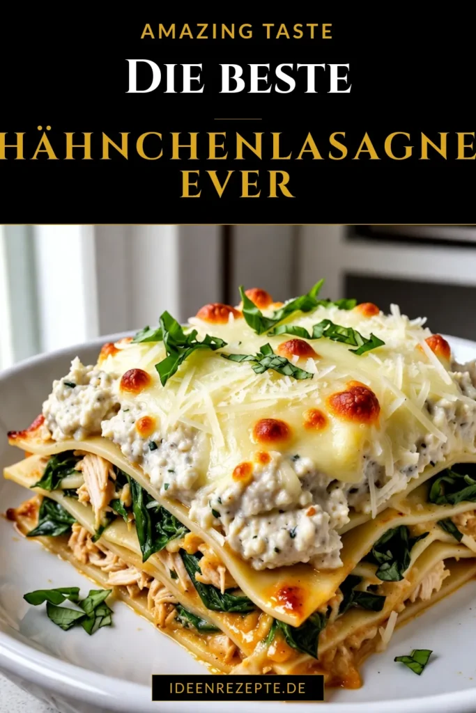 Entdecken Sie das köstliche Hähnchen Lasagne Rezept, das Ihre Familie lieben wird! Diese einfache Lasagne mit Spinat und Ricotta Käse vereint Aromen, die den Gaumen erfreuen. Ideal für ein schnelles Abendessen oder besondere Anlässe. Bereiten Sie sich auf gediegene italienische Lasagne Ideen vor und fügen Sie eine köstliche Note zu Ihren einfachen Lasagne Rezepten hinzu. Speichern Sie das Rezept und versuchen Sie es noch heute! #HähnchenLasagne #LasagneMitSpinat #RicottaKäse #ItalienischeKüche
