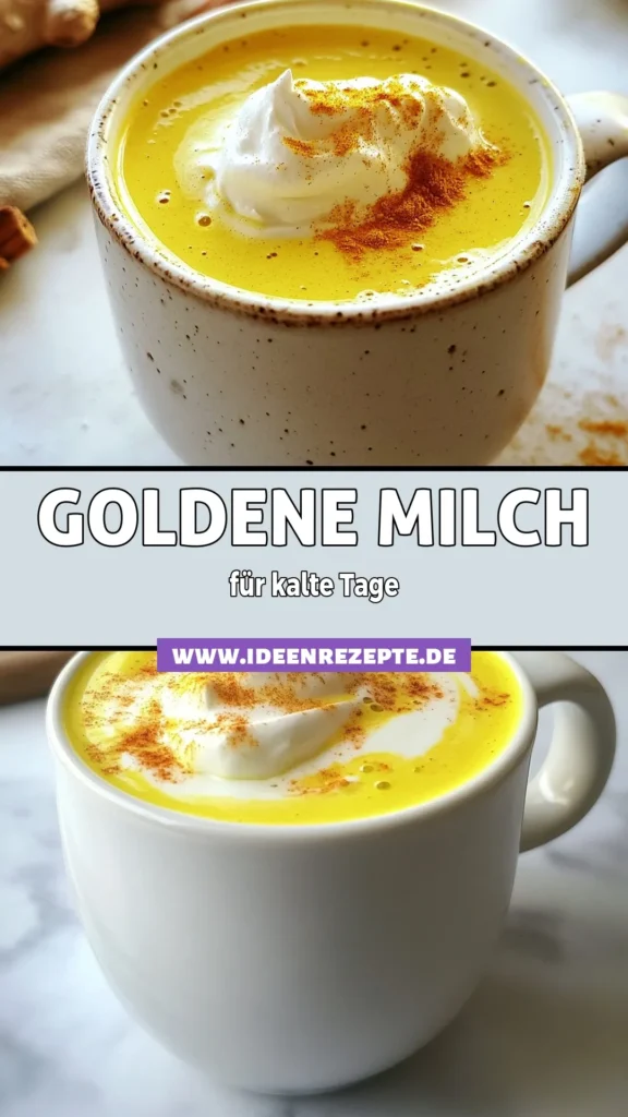 Entdecke das perfekte Goldene Milch Rezept mit unserem köstlichen Turmeric Latte! Dieser Kurkuma Latte ist vegan und bietet dir ein gesundes Getränk, das nicht nur gut schmeckt, sondern auch viele Vorteile für deine Gesundheit hat. In nur 10 Minuten zauberst du eine cremige, wärmende Goldene Milch, die begeistert. Probiere es aus und genieße die beruhigenden Effekte! Teile dein Ergebnis mit uns! #GoldeneMilch #TurmericLatte #KurkumaLatte #GesundeGetränke