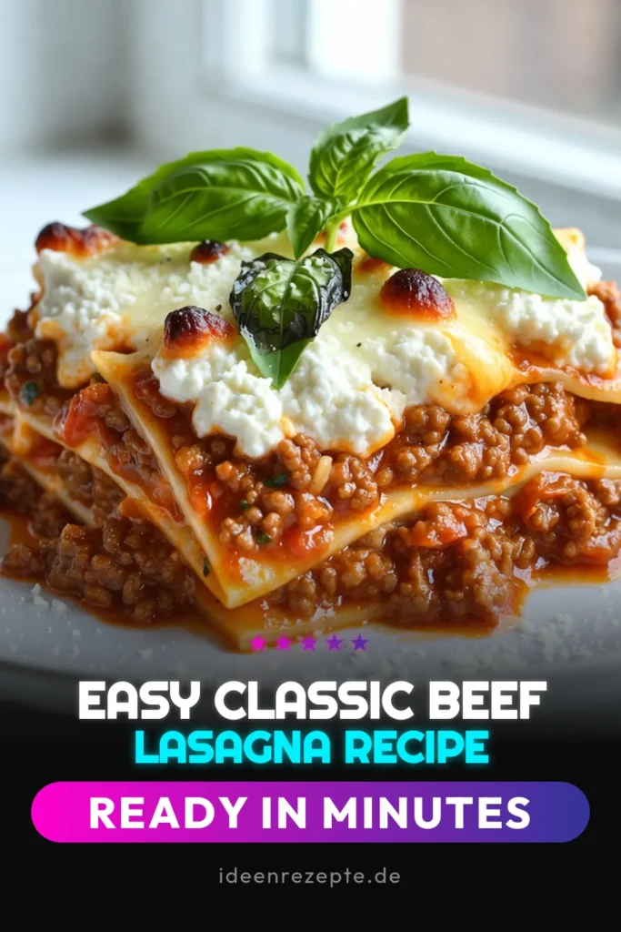 Entdecken Sie das traumhafte Rezept für Hausgemachte Lasagne! Unsere klassische Lasagne Rezept vereint geschmackvolles Rindfleisch mit aromatischen Kräutern und cremigem Käse. Perfekt für ein italienisches Abendessen, wird diese Lasagne mit Rindfleisch garantiert zum Hit bei Familie und Freunden. Probieren Sie unser Rezept für Lasagne und lassen Sie sich von den Schichten voller Geschmack verzaubern. Speichern Sie es für Ihre nächste Kochsession! #Lasagne #HausgemachteLasagne #ItalienischesEssen #Kochrezept