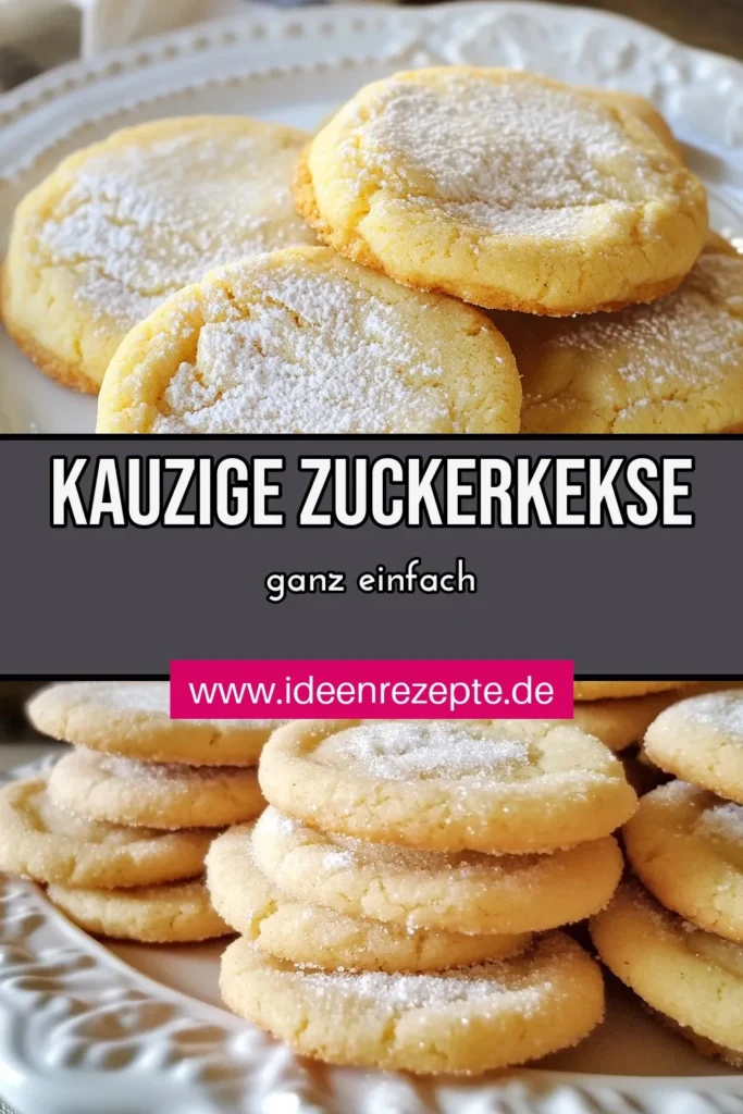 Entdecke unser unwiderstehliches Zuckerkekse Rezept für kauzige Kekse, die perfekt für jeden Anlass sind! Diese Kekse mit Puderzucker sind mit Vanille- und Mandelextrakt für einen einzigartigen Geschmack verfeinert. In nur 25 Minuten kannst du einfache Keksrezepte zaubern, die deine Familie begeistern werden. Probiere jetzt unser Zuckerkekse Rezept aus und teile deine Kreationen! #Kekse #Zuckerkekse #Backen #KekseMitPuderzucker