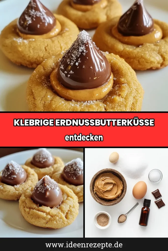 Entdecke das Rezept für unwiderstehliche Erdnussbutter-Kekse! Diese einfachen Erdnussbutter-Kekse mit Schokoladenfüllung sind schnell zubereitet und perfekt für jeden Anlass. Mit cremiger Erdnussbutter und zartem Schokoladenkuss sind sie ein Genuss für Jung und Alt. Lass dir diese köstlichen Schokoladenkuss-Kekse nicht entgehen! Probiere es gleich aus und speichere das Rezept! #ErdnussbutterKekse #SchnelleErdnussbutterKekse #SchokoladenkussKekse #EinfacheKekseRezept
