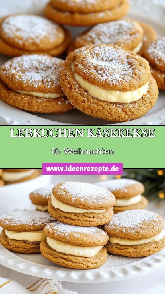 Entdecken Sie unser köstliches Weihnachtskekse Rezept für Lebkuchen Käsekekse! Diese einfachen Käsekekse vereinen die Aromen von Lebkuchen mit einer cremigen Käsekuchenfüllung. Perfekt für die festliche Saison, sind sie ein Hit auf jedem Plätzchenteller. Bereiten Sie diese Lebkuchen Kekse backen in nur 30 Minuten zu und erfreuen Sie Ihre Familie und Freunde. Speichern Sie das Rezept für die nächste Weihnachtsfeier! #LebkuchenKäsekekse #WeihnachtskekseRezept #EinfacheKäsekekse #FestlichePlätzchenRezept