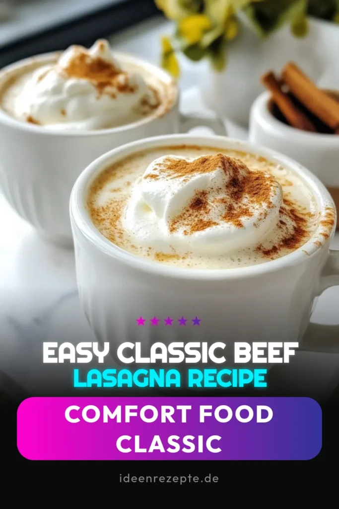 Entdecken Sie unser köstliches Vanille-Zimt-Milchtee Rezept, perfekt für kalte Tage! Dieses einfache Milchtee mit Zimt kombiniert die Aromen von Vanille und Zimt zu einem wunderbaren Geschmackserlebnis. Lernen Sie, wie Sie Vanille Milchtee selber machen und sich mit warmen Teerezepte verwöhnen können. Ideal für einen gemütlichen Abend! Probieren Sie es aus und lassen Sie sich begeistern. Speichern Sie das Rezept für später! #VanilleZimtMilchtee #MilchteeMitZimt #ZimtteeMitVanille #WarmeTeerezepte