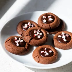 Für die Schokoladenminzkekse brauche ich folgende Zutaten: - 240 g ungesalzene Butter, weich - 200 g Kristallzucker - 2 große Eier - 1 Teelöffel Vanilleextrakt - 250 g Weizenmehl - 50 g ungesüßtes Kakaopulver - 1 Teelöffel Backpulver - 1/4 Teelöffel Salz - 1/2 Teelöffel Pfefferminzextrakt - 170 g Zartbitterschokoladenstückchen - 2 Esslöffel Schlagsahne - Zerstoßene Pfefferminzbonbons zur Dekoration Jede Zutat spielt eine wichtige Rolle. Die Butter sorgt für eine zarte Textur. Der Zucker macht die Kekse süß und knusprig. Eier geben den Keksen Struktur und Feuchtigkeit. Vanille- und Pfefferminzextrakt bringen den besonderen Geschmack. Um die Kekse zuzubereiten, benötige ich einige Utensilien: - Große Rührschüssel - Handmixer oder Schneebesen - Zwei separate Schüsseln - Backblech - Backpapier - Esslöffel - Mikrowellengeeignete Schüssel Die richtigen Utensilien helfen mir, effizient zu arbeiten. Eine gute Rührschüssel macht das Mixen einfach. Ein handlicher Mixer sorgt für eine gleichmäßige Teigmischung. Die Nährwerte variieren je nach Zutat. Hier sind einige wichtige Punkte: - Butter: Hoher Fettgehalt, liefert Energie. - Zucker: Liefert schnelle Energie, aber auch leere Kalorien. - Eier: Gute Proteinquelle, wichtig für die Struktur. - Mehl: Liefert Kohlenhydrate, wichtig für Energie. - Kakaopulver: Enthält Antioxidantien, gibt Geschmack. - Pfefferminzextrakt: Erfrischt und gibt Geschmack. Ein Keks hat ca. 150 Kalorien. Diese Kekse sind eine süße Belohnung. Sie sind ideal für eine kleine Auszeit oder als Snack. {{ingredient_image_2}} Heizen Sie den Ofen auf 175 °C vor. Dies ist wichtig für gleichmäßiges Backen. Legen Sie ein Backblech mit Backpapier aus. So bleiben die Kekse nicht kleben. Nehmen Sie eine große Rührschüssel. Schlagen Sie die weiche Butter und den Kristallzucker zusammen. Rühren Sie, bis die Mischung hell ist. Fügen Sie dann die Eier einzeln hinzu und rühren Sie gut. Geben Sie Vanille- und Pfefferminzextrakt dazu. In einer anderen Schüssel vermischen Sie das Weizenmehl, Kakaopulver, Backpulver und Salz. Fügen Sie die trockenen Zutaten nach und nach zu den nassen hinzu. Rühren Sie vorsichtig, bis alles gerade so verbunden ist. Nehmen Sie mit einem Esslöffel etwas Teig ab. Rollen Sie kleine Kugeln und setzen Sie diese auf das Backblech. Lassen Sie dabei etwa 5 cm Abstand. Drücken Sie sanft mit Ihrem Daumen in die Mitte jeder Kugel. Dies schafft die typische Daumenmulde. Backen Sie die Kekse für 10 bis 12 Minuten. Nehmen Sie eine mikrowellengeeignete Schüssel. Geben Sie die Zartbitterschokoladenstückchen und die Schlagsahne hinein. Erhitzen Sie die Mischung in der Mikrowelle. Machen Sie dies in Intervallen von 20 Sekunden und rühren Sie dazwischen. Warten Sie, bis die Schokolade schmilzt und glatt ist. Nachdem die Kekse abgekühlt sind, füllen Sie jede Mulde mit der Schokoladenmischung. Bestreuen Sie die Schokolade mit zerstoßenen Pfefferminzbonbons. Lassen Sie die Schokolade fest werden, bevor Sie die Kekse servieren. Arrangieren Sie die Kekse auf einem festlichen Teller für eine schöne Präsentation. Ein häufiger Fehler beim Backen von Keksen ist zu viel Mehl. Messen Sie das Mehl sorgfältig ab. Verwenden Sie einen Messbecher und schaufeln Sie das Mehl nicht direkt in den Becher. Ein anderer Fehler ist, die Kekse zu lange zu backen. Überprüfen Sie die Kekse nach 10 Minuten. Sie sollten fest aussehen, aber noch weich in der Mitte sein. Lassen Sie sie dann auf dem Blech abkühlen, damit sie nicht zu trocken werden. Die optimale Backtemperatur für diese Kekse ist 175 °C. Backen Sie sie 10-12 Minuten lang. Jedes Ofenmodell kann anders sein. Wenn Ihre Kekse gleichmäßig gebacken sind, können Sie die nächste Charge anpassen. Achten Sie darauf, die Kekse nicht zu nah beieinander zu setzen. Ein Abstand von 5 cm sorgt für gleichmäßiges Backen und verhindert, dass sie zusammenkleben. Für die perfekte Textur sollten Sie die Butter weich machen, bevor Sie sie verwenden. So wird der Teig geschmeidig. Die Kombination von Vanille- und Pfefferminzextrakt bringt einen tollen Geschmack. Für mehr Crunch können Sie gehackte Nüsse hinzufügen. Zartbitterschokolade bietet einen schönen Kontrast zur Süße der Kekse. Wenn Sie die Schokolade mit Pfefferminzbonbons bestreuen, geben Sie einen zusätzlichen frischen Geschmack. Pro Tipps Butter richtig temperieren: Stellen Sie die Butter vor der Verwendung aus dem Kühlschrank, um sie weich und streichfähig zu machen. Dies führt zu einer besseren Textur der Kekse. Kekse gleichmäßig backen: Achten Sie darauf, die Kekse gleichmäßig auf dem Backblech zu verteilen, um ein gleichmäßiges Backen zu gewährleisten und ein Anhaften zu verhindern. Schokolade perfekt schmelzen: Erhitzen Sie die Schokolade in kleinen Intervallen in der Mikrowelle und rühren Sie dazwischen um, um ein Anbrennen zu vermeiden. Variationen hinzufügen: Experimentieren Sie mit verschiedenen Aromen für die Füllung, wie z.B. Orangen- oder Karamellextrakt, um den Keksen eine persönliche Note zu verleihen. {{image_4}} Du kannst diese Schokoladenminzkekse auch glutenfrei machen. Ersetze einfach das Weizenmehl durch glutenfreies Mehl. Achte darauf, ein Mehl zu wählen, das für Backwaren geeignet ist. Eine Mischung aus Mandelmehl und Kokosmehl funktioniert gut. Glutenfreies Mehl kann manchmal trockener sein. Du kannst etwas mehr Butter oder ein Ei hinzufügen, um die Konsistenz zu verbessern. Wenn du neue Geschmäcker ausprobieren möchtest, kannst du den Pfefferminzextrakt ändern. Probiere zum Beispiel Orangen- oder Mandelextrakt aus. Das gibt den Keksen einen ganz neuen Flair. Du kannst auch die Schokoladenstückchen variieren. Nutze weiße Schokolade oder Milchschokolade. Für einen zusätzlichen Crunch füge Nüsse oder gehackte Trockenfrüchte hinzu. Diese Anpassungen machen die Kekse spannend und lecker. Um die Kekse vegan zu machen, ersetze die Eier durch Apfelmus oder Leinsamen. Mische einen Esslöffel Leinsamen mit drei Esslöffeln Wasser und lasse es stehen, bis es dick wird. Verwende vegane Butter oder Kokosöl anstelle von normaler Butter. Achte darauf, dass die Schokoladenstückchen auch vegan sind. Diese kleine Anpassung macht die Kekse für jeden geeignet. Um die Schokoladenminzkekse frisch zu halten, lagern Sie sie in einem luftdichten Behälter. Legen Sie ein Blatt Backpapier zwischen die Kekse, damit sie nicht zusammenkleben. So bleibt die Textur der Kekse optimal. Stellen Sie den Behälter an einem kühlen, trockenen Ort auf. Im Kühlschrank bleiben die Kekse etwa eine Woche frisch. Wenn Sie sie länger aufbewahren möchten, können Sie die Kekse einfrieren. In einem geeigneten Behälter sind sie bis zu drei Monate haltbar. Vergessen Sie nicht, sie gut einzupacken, um Gefrierbrand zu vermeiden. Um die Kekse wieder aufzuheizen, legen Sie sie für fünf Minuten in einen vorgeheizten Ofen bei 160 °C. So werden sie warm und weich. Alternativ können Sie die Kekse kurz in die Mikrowelle stellen. Achten Sie darauf, die Zeit zu kontrollieren, damit sie nicht zu trocken werden. Die Kekse halten sich gut, wenn Sie sie richtig lagern. In einem luftdichten Behälter bleiben sie bis zu einer Woche frisch. Wenn Sie sie im Kühlschrank aufbewahren, können sie sogar bis zu zwei Wochen haltbar sein. Achten Sie darauf, sie vor Feuchtigkeit zu schützen. Ja, Sie können die Kekse im Voraus zubereiten. Der Teig lässt sich gut im Kühlschrank lagern. Wickeln Sie ihn in Frischhaltefolie und lagern Sie ihn bis zu drei Tage. Sie können die Kekse auch vollständig backen und dann einfrieren. So haben Sie immer einen leckeren Snack bereit. Für die Füllung empfehle ich Zartbitterschokolade. Sie hat den besten Geschmack und ergänzt die Minze perfekt. Sie können auch halbsüße oder Milchschokolade verwenden, wenn Sie es süßer mögen. Achten Sie darauf, dass die Schokolade von guter Qualität ist, um das beste Ergebnis zu erzielen. Ja, Sie können andere Extrakte ausprobieren. Vanille, Mandel oder sogar Orangenextrakt sind tolle Alternativen. Achten Sie darauf, die Menge anzupassen, da einige Extrakte stärker sind als andere. Experimentieren Sie, um Ihren Lieblingsgeschmack zu finden. Um die Konsistenz des Teigs zu ändern, können Sie mehr Mehl hinzufügen, wenn er zu klebrig ist. Wenn der Teig zu trocken ist, fügen Sie einen Esslöffel Milch oder Wasser hinzu. Spielen Sie mit der Menge der Zutaten, um die ideale Textur zu erreichen. Diese Anleitung zeigt Ihnen, wie man köstliche Schokoladenminzkekse zubereitet. Wir haben die Hauptzutaten, benötigte Utensilien und Nährwerte besprochen. Die Schritt-für-Schritt-Anleitung hilft Ihnen, den perfekten Keks zu backen. Achten Sie auf unsere Tipps, um häufige Fehler zu vermeiden und die Textur zu optimieren. Variationen wie glutenfreie oder vegane Versionen sind ebenfalls möglich. Richtig gelagerte Kekse bleiben frisch und lecker. Lassen Sie Ihrer Kreativität freien Lauf und genießen Sie jeden Bissen dieser besonderen Kekse!