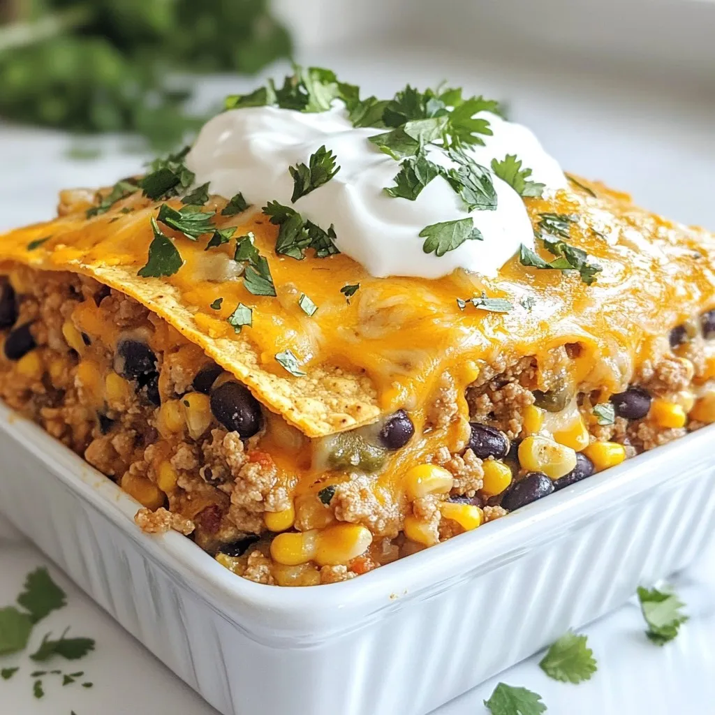 Türkises Grünes Chili Casserole Einfaches Rezept