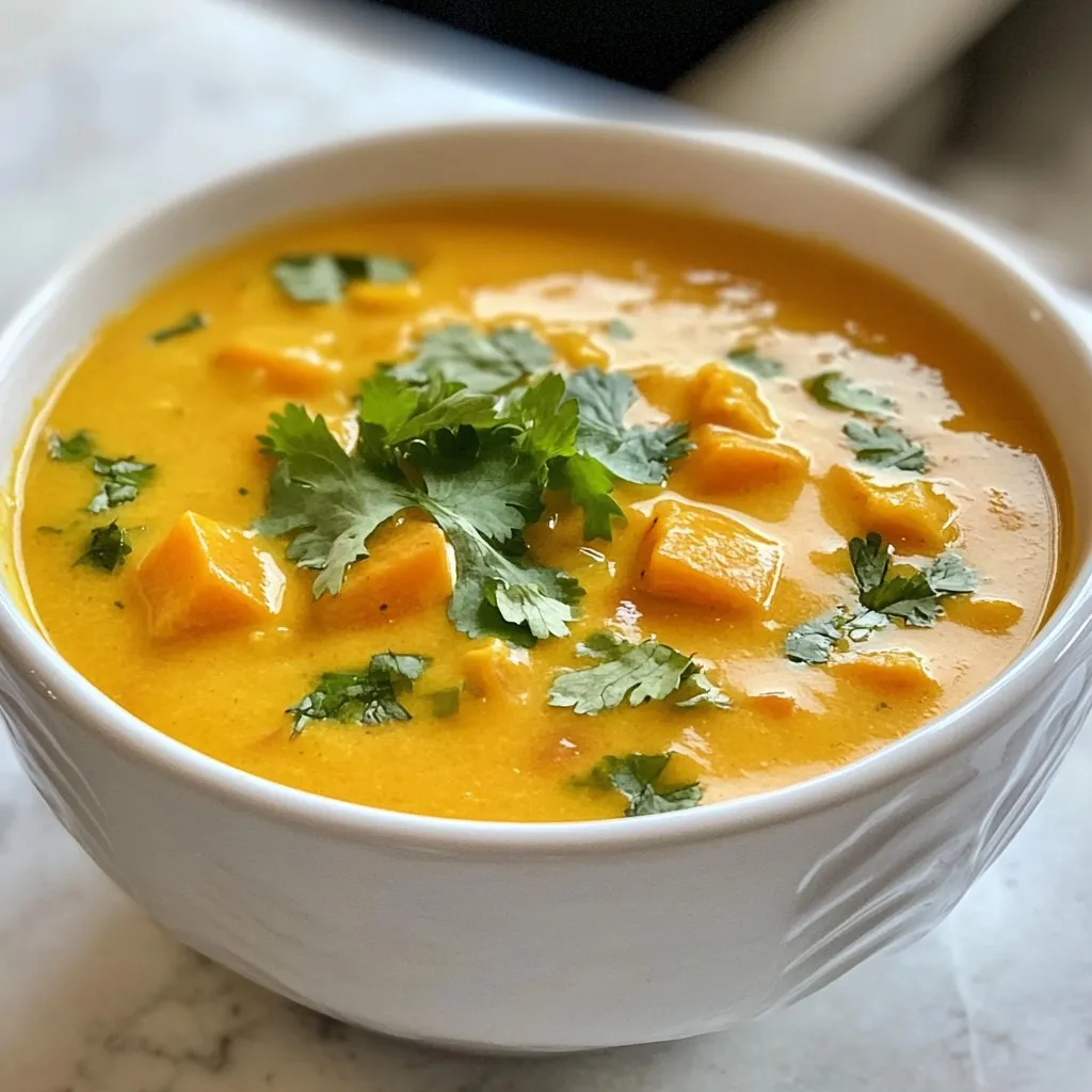 - 4 mittelgroße Karotten, grob gehackt - 1 Esslöffel frischer Ingwer, gerieben - 1 kleine Zwiebel, gewürfelt - 2 Knoblauchzehen, fein gehackt Die Hauptzutaten bringen viel Geschmack und Nährstoffe in die Suppe. Karotten geben Süße und Farbe. Ingwer fügt eine warme Schärfe hinzu. Zwiebel und Knoblauch machen die Basis aromatisch und köstlich. - 4 Tassen Gemüsebrühe - 1 Esslöffel Olivenöl - 1 Teelöffel Sesamöl Die Brühe ist die Grundlage der Suppe. Sie bringt Tiefe in den Geschmack. Olivenöl sorgt für ein schönes Aroma und gesunde Fette. Sesamöl gibt der Suppe einen nussigen Geschmack. - 3 Esslöffel Miso-Paste (bevorzugt weiß oder gelb) - 1 Esslöffel Sojasauce (optional) - Salz und Pfeffer nach Geschmack Miso-Paste ist der Star dieser Suppe. Sie macht die Suppe herzhaft und vollmundig. Sojasauce kann zusätzlichen Umami-Geschmack geben. Salz und Pfeffer helfen, die Aromen zu verstärken. Mit diesen Zutaten ist die Karotten Ingwer Miso Suppe einfach zuzubereiten. Jeder Bissen ist voller Geschmack und Wohlbefinden. {{ingredient_image_2}} Zuerst bereiten wir alle Zutaten vor. Nimm vier mittelgroße Karotten und hacke sie grob. Dann nimm eine kleine Zwiebel und würfle sie in kleine Stücke. Jetzt sind zwei Knoblauchzehen dran. Hacke sie fein, um den Geschmack zu intensivieren. Zuletzt reibe einen Esslöffel frischen Ingwer. Diese Zutaten sind der Schlüssel für den vollen Geschmack. Erhitze einen großen Topf bei mittlerer Hitze und füge einen Esslöffel Olivenöl hinzu. Wenn das Öl warm ist, gib die gewürfelte Zwiebel hinein. Brate sie fünf Minuten lang, bis sie glasig ist. Jetzt kommt der gehackte Knoblauch und der geriebene Ingwer dazu. Brate alles für eine weitere Minute, bis es schön duftet. Diese Kombination bildet die Basis für die Suppe. Füge die grob gehackten Karotten in den Topf. Vermenge sie gut mit der Zwiebel, dem Knoblauch und dem Ingwer. Lass die Mischung fünf Minuten anbraten. Danach gieße vier Tassen Gemüsebrühe dazu. Warte, bis die Suppe kocht. Dann reduziere die Hitze und decke den Topf ab. Lass die Suppe 15 bis 20 Minuten leicht köcheln, bis die Karotten weich sind. Nehme den Topf vom Herd. Jetzt kommt der spaßige Teil! Mit einem Pürierstab püriere die Suppe, bis sie glatt ist. Wenn du keinen Pürierstab hast, kannst du die Suppe auch portionsweise in einen Standmixer umfüllen. Achte darauf, dass du sie vorsichtig umfüllst, um keine Spritzer zu verursachen. Nimm eine kleine Schüssel und gib drei Esslöffel Miso-Paste hinein. Mische eine Kelle der warmen Suppe mit der Miso-Paste, um sie aufzulösen. Rühre die Miso-Mischung dann zurück in den Topf. Mische alles gut, sodass sich der Geschmack verteilt. Miso gibt der Suppe ihren einzigartigen Umami-Geschmack. Jetzt ist es Zeit, die Suppe abzuschmecken. Füge nach Belieben Sojasauce, Salz und Pfeffer hinzu. Vergiss nicht, die Suppe sanft zu erwärmen, aber nicht zu kochen. Das bewahrt die Vorteile der Miso-Paste. Serviere die Suppe heiß und garniere sie mit frischem Koriander oder Petersilie. Das gibt einen tollen Farbtupfer und zusätzlichen Geschmack. Um die besten Karotten zu wählen, achte auf frische, feste Exemplare. Sie sollten eine leuchtende Farbe haben. Vermeide Karotten, die weich oder verfärbt sind. Vor der Zubereitung wasche sie gründlich. Schäle sie, wenn du eine feinere Textur bevorzugst. Das Hacken in gleichmäßige Stücke sorgt dafür, dass sie gleichmäßig garen. Die Miso-Paste gibt der Suppe einen reichen Geschmack. Verwende vorzugsweise weiße oder gelbe Miso-Paste. Diese sind milder und süßer. Mische die Paste immer mit etwas warmer Suppe, bevor du sie hinzufügst. Das hilft, Klumpen zu vermeiden und sorgt für eine gleichmäßige Verteilung. Achte darauf, dass die Suppe nicht kocht, nachdem du das Miso hinzugefügt hast. So bleiben die gesunden Nährstoffe erhalten. Für das Pürieren der Suppe gibt es zwei Methoden. Ein Pürierstab ist einfach und schnell. Du kannst ihn direkt im Topf verwenden. Das macht die Reinigung leichter. Ein Standmixer bietet eine sehr glatte Konsistenz. Sei vorsichtig, wenn du heiße Suppe umfüllst. Lass die Suppe etwas abkühlen, um Spritzer zu vermeiden. Beide Methoden ergeben eine leckere, cremige Suppe. Pro Tipps Frische Zutaten verwenden: Verwenden Sie frische Karotten und Ingwer, um den besten Geschmack und die besten Nährstoffe zu erhalten. Miso-Paste richtig auflösen: Mischen Sie die Miso-Paste immer mit etwas heißer Suppe, bevor Sie sie zurück in den Topf geben, um Klumpen zu vermeiden. Die Konsistenz anpassen: Pürieren Sie die Suppe nach Ihrem Geschmack; Sie können sie grob oder ganz glatt machen, je nachdem, wie Sie es mögen. Variationen ausprobieren: Fügen Sie zusätzliches Gemüse oder Gewürze hinzu, um Ihre eigene Note zu der Suppe zu geben, wie z.B. Kokosmilch oder Chili für etwas Schärfe. {{image_4}} Sie können viele Gemüsesorten zu Ihrer Karotten Ingwer Miso Suppe hinzufügen. Spinat bringt einen tollen Geschmack und viele Nährstoffe. Pilze, wie Champignons oder Shiitake, fügen eine herzhafte Note hinzu. Brokkoli oder Zucchini sind ebenfalls gute Optionen. Diese Gemüse machen die Suppe noch bunter und gesünder. Um die Suppe vegan zu machen, verwenden Sie einfach Gemüsebrühe ohne tierische Produkte. Für glutenfreie Varianten lassen Sie die Sojasauce weg oder verwenden Sie glutenfreie Sojasauce. Miso-Paste gibt es auch in glutenfreien Varianten. Achten Sie beim Kauf auf die Zutatenliste. Wenn Sie mehr Würze mögen, fügen Sie einen Hauch Chili hinzu. Frische Chilischoten oder Chili-Flocken bringen eine angenehme Schärfe. Sie können auch Ingwer weiter erhöhen, um den Geschmack zu intensivieren. Probieren Sie verschiedene Gewürze aus, um Ihre perfekte Mischung zu finden. Um die Karotten Ingwer Miso Suppe frisch zu halten, lagern Sie die Reste im Kühlschrank. Geben Sie die Suppe in einen luftdichten Behälter. So bleibt der Geschmack erhalten. Wenn Sie die Suppe länger aufbewahren möchten, können Sie sie auch einfrieren. Füllen Sie die Suppe in gefriergeeignete Behälter und lassen Sie etwas Platz für die Ausdehnung. So bleibt die Suppe bis zu drei Monate frisch. Im Kühlschrank hält die Suppe etwa drei bis fünf Tage. Achten Sie darauf, die Suppe abzukühlen, bevor Sie sie in den Kühlschrank stellen. Wenn Sie beim Essen die Suppe nicht aufbrauchen, prüfen Sie sie vor dem Verzehr. Riecht sie seltsam oder sieht sie anders aus? Dann ist es besser, sie wegzuwerfen. Um die Suppe wieder aufzuwärmen, nutzen Sie einen Topf. Gießen Sie die Suppe hinein und erhitzen Sie sie bei mittlerer Hitze. Rühren Sie oft, damit sie gleichmäßig warm wird. Vermeiden Sie es, die Suppe zum Kochen zu bringen, um die guten Nährstoffe der Miso-Paste zu erhalten. Alternativ können Sie die Suppe auch in der Mikrowelle erwärmen. Achten Sie aber darauf, sie in einem mikrowellengeeigneten Behälter zu machen. So bleibt der Geschmack der Karotten Ingwer Miso Suppe erhalten. Die Karotten brauchen etwa 15 bis 20 Minuten zum Kochen. Bei mittlerer Hitze köcheln sie weich. Achte darauf, den Topf abzudecken. So bleibt die Hitze drin. Weiche Karotten sind wichtig für eine cremige Suppe. Wenn du magst, kannst du sie nach 15 Minuten probieren. Sie sollten zart, aber nicht matschig sein. Ja, du kannst verschiedene Brühen wählen. Gemüsebrühe ist die beste Wahl für diesen Geschmack. Du kannst auch Hühner- oder Fischbrühe verwenden, wenn du magst. Jede Brühe bringt ihren eigenen Geschmack in die Suppe. Experimentiere ruhig mit selbstgemachten Brühen aus deinen Lieblingszutaten. So wird deine Suppe noch einzigartiger. Ja, Miso ist sehr gesund! Es enthält viele Nährstoffe. Miso hat auch Probiotika, die gut für den Bauch sind. Es kann das Immunsystem stärken und die Verdauung fördern. Außerdem ist es eine gute Quelle für Eiweiß. Achte darauf, Miso zum Schluss hinzuzufügen. So bleiben die Nährstoffe besser erhalten. Ja, du kannst die Suppe im Voraus machen! Koche sie einfach und lass sie abkühlen. Dann fülle sie in einen Behälter und stelle sie in den Kühlschrank. Die Suppe hält sich 3 bis 4 Tage. Du kannst sie auch einfrieren. Achte darauf, sie in Portionen einzufrieren. Beim Aufwärmen kannst du sie einfach wieder genießen. Diese einfache Suppe nutzt frische Karotten, Ingwer und Miso. Ich habe Ihnen gezeigt, wie Sie eine köstliche Grundlage schaffen und die richtigen Gewürze hinzufügen. Mit diesen Schritten gelingt Ihnen die perfekte Suppe. Variieren Sie die Zutaten nach Ihrem Geschmack, um neue Aromen zu entdecken. Denken Sie daran, Reste richtig aufzubewahren, um sie später zu genießen. Experimentieren Sie mit der Püriermethode und unterschiedlichen Brühen, um Ihre eigene Lieblingsversion zu kreieren. Guten Appetit!