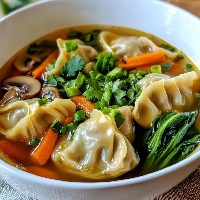 - Gefrorene Dumplings: Schweine- oder Hühnerfleisch - Brühe: Hühner- oder Gemüsebrühe - Gemüse: Bok Choy, Champignons, Karotten, Frühlingszwiebeln - Gewürze und Öle: Knoblauch, Ingwer, Sojasauce, Sesamöl, Chilifläschchen - Abschmecken: Salz und Pfeffer, frischer Koriander Um diese köstliche asiatische Dumpling Potsticker Suppe zuzubereiten, benötigst du einige einfache Zutaten. Gefrorene Dumplings sind der Hauptbestandteil. Ich empfehle, die mit Schweine- oder Hühnerfleisch gefüllten Dumplings zu wählen. Sie bringen viel Geschmack in die Suppe. Für die Brühe kannst du entweder Hühner- oder Gemüsebrühe verwenden. Beide verleihen der Suppe Tiefe und Wärme. Das Gemüse macht die Suppe frisch und bunt. Ich mag Bok Choy, Champignons, Karotten und Frühlingszwiebeln. Diese Zutaten sorgen für eine schöne Textur und Farbe. Gewürze und Öle sind wichtig für den Geschmack. Knoblauch und Ingwer bringen Aroma. Sojasauce gibt einen salzigen Geschmack, während Sesamöl für ein nussiges Aroma sorgt. Wenn du es scharf magst, füge ein wenig Chilifläschchen hinzu. Zum Abschmecken verwende Salz und Pfeffer. Frischer Koriander ist perfekt zum Garnieren. Er bringt Frische in jede Schüssel. Mit diesen Zutaten bist du gut aufgestellt, um eine herzhafte und köstliche Suppe zu kochen. {{ingredient_image_2}} Zuerst bereiten wir die Zutaten vor. Hacken Sie den Knoblauch und reiben Sie den Ingwer. Schneiden Sie die Karotte in feine Streifen. Hacken Sie den Bok Choy grob und schneiden Sie die Champignons in Scheiben. Jetzt erhitzen wir das Sesamöl in einem großen Topf bei mittlerer Hitze. Fügen Sie den gehackten Knoblauch und den Ingwer hinzu. Braten Sie diese für etwa eine Minute an, bis sie duften. Gießen Sie nun die Hühner- oder Gemüsebrühe in den Topf. Bringen Sie die Mischung zum Kochen. Sobald die Brühe kocht, geben Sie die gefrorenen Dumplings vorsichtig in den Topf. Lassen Sie sie gemäß der Verpackungsanweisung garen. Das dauert meistens etwa 5 bis 7 Minuten. Während die Dumplings kochen, fügen Sie die juliennierten Karotten und die geschnittenen Champignons hinzu. Dünsten Sie diese für weitere 3 bis 4 Minuten, bis sie zart sind. Jetzt ist es Zeit für die Gewürze. Rühren Sie den gehackten Bok Choy und die Sojasauce ein. Kochen Sie alles für weitere 2 Minuten, bis der Bok Choy zusammengefallen ist. Wenn Sie Schärfe mögen, fügen Sie einen Spritzer Chilifläschchen hinzu. Schmecken Sie die Suppe mit Salz und Pfeffer ab. Sobald alles gut durchgerührt und erhitzt ist, nehmen Sie den Topf vom Herd. Rühren Sie die Hälfte der geschnittenen Frühlingszwiebeln vorsichtig unter. Servieren Sie die Suppe großzügig in tiefen Schalen. Garnieren Sie sie mit den restlichen Frühlingszwiebeln und frischem Koriander. - Richtiges Anbraten von Knoblauch und Ingwer: Beginne mit mittlerer Hitze. Das Sesamöl sollte heiß sein, aber nicht rauchen. Füge den Knoblauch und Ingwer hinzu. Brate sie für etwa eine Minute an. Du willst die Aromen freisetzen, ohne sie zu verbrennen. Wenn du es riechst, ist es perfekt! - Die perfekte Kochzeit für Dumplings: Gefrorene Dumplings benötigen etwa 5 bis 7 Minuten Kochzeit. Achte darauf, dass sie im kochenden Wasser schwimmen. So garen sie gleichmäßig. Wenn sie an die Oberfläche steigen, sind sie meist fertig. - Verwendung anderer Proteinquellen: Du kannst diese Suppe auch mit Rindfleisch oder Tofu zubereiten. Wenn du Rindfleisch verwendest, schneide es in dünne Streifen. Tofu sollte fest sein und auch in Würfel geschnitten werden. Beides passt gut in die Brühe. - Glutenfreie und vegane Alternativen: Für eine glutenfreie Version nutze glutenfreie Dumplings. Achte auch darauf, dass die Sojasauce glutenfrei ist. Für eine vegane Suppe ersetze die Brühe durch Gemüsebrühe und lasse das Fleisch weg. Tofu und frisches Gemüse sind tolle Ergänzungen. Pro Tipps Dumplings auftauen: Wenn Sie Zeit haben, lassen Sie die gefrorenen Dumplings im Voraus im Kühlschrank auftauen. Dies sorgt für eine gleichmäßigere Garung. Gemüsevariationen: Experimentieren Sie mit verschiedenen Gemüsesorten wie Zucchini oder Paprika, um der Suppe eine zusätzliche Geschmacksnote zu verleihen. Brühe anpassen: Verwenden Sie selbstgemachte Brühe, wenn möglich, um den Geschmack zu intensivieren. Fügen Sie auch etwas Mirin oder Reiswein hinzu für eine süßliche Note. Serviertemperatur: Servieren Sie die Suppe heiß und achten Sie darauf, dass die Dumplings gut durchgegart sind, um die beste Textur zu erhalten. {{image_4}} Kühlschranklagerung: Beste Praktiken Die Suppe ist am besten frisch. Wenn du Reste hast, lass die Suppe abkühlen. Fülle sie dann in einen luftdichten Behälter. Stelle sicher, dass der Behälter gut verschlossen ist. So bleibt die Suppe bis zu drei Tage frisch. Achte darauf, die Suppe nicht länger im Kühlschrank zu lassen. Gefrieren: Tipps für die spätere Verwendung Wenn du die Suppe länger aufbewahren möchtest, kannst du sie einfrieren. Fülle die Suppe in gefrierfeste Behälter oder Beutel. Lasse etwas Platz, da die Suppe beim Gefrieren expandiert. Beschrifte die Behälter mit dem Datum. Die Suppe bleibt bis zu drei Monate im Gefrierfach gut. Zum Auftauen lege die Suppe über Nacht in den Kühlschrank. Methoden zum sanften Erwärmen Um die Suppe aufzuwärmen, benutze einen Topf auf mittlerer Hitze. Füge etwas Brühe hinzu, wenn die Suppe zu dick ist. Rühre die Suppe regelmäßig um, damit sie gleichmäßig heiß wird. Du kannst auch die Mikrowelle verwenden. Stelle die Suppe in eine mikrowellengeeignete Schüssel. Erwärme sie in Intervallen von 1-2 Minuten. Empfehlungen für die Auffrischung des Geschmacks Manchmal verliert die Suppe beim Lagern etwas Geschmack. Füge frische Kräuter wie Koriander oder Frühlingszwiebeln hinzu. Ein Spritzer Sojasauce kann den Geschmack auch auffrischen. Wenn du es schärfer magst, gib etwas mehr Chilifläschchen dazu. So bleibt die Suppe lecker und einladend! Eine Portion dieser Suppe hat etwa 300 Kalorien. Diese Zahl kann je nach verwendeter Brühe und Dumplings variieren. - Protein: Ca. 15 Gramm pro Portion. - Kohlenhydrate: Etwa 40 Gramm. - Fette: Rund 10 Gramm, hauptsächlich aus dem Sesamöl. Es ist wichtig, die genauen Werte zu überprüfen, da sie je nach Marke der Zutaten schwanken können. Bok Choy bringt viele Vorteile. Es ist reich an Vitaminen und Mineralien. Diese Pflanze enthält Vitamin C und K, die wichtig für die Gesundheit sind. Außerdem fördert sie die Verdauung und hilft, das Immunsystem zu stärken. Champignons sind ebenfalls nahrhaft. Sie enthalten Antioxidantien, die Entzündungen im Körper reduzieren. Sie sind auch eine gute Quelle für B-Vitamine, die wichtig für die Energieproduktion sind. Die Hühner- oder Gemüsebrühe liefert Mineralstoffe. Sie hilft, den Körper mit Flüssigkeit zu versorgen. Brühe hat oft viele Nährstoffe, die beim Kochen aus den Zutaten extrahiert werden. Das macht die Suppe nicht nur lecker, sondern auch sehr gesund. Für diese Suppe empfehle ich gefrorene Dumplings mit Schweine- oder Hühnerfleisch. Diese sind einfach zu finden und bieten tollen Geschmack. Es gibt viele Marken, die frische und köstliche Dumplings herstellen. Achte darauf, dass sie gut gefüllt sind. Sie sollten nicht zu dick sein, damit sie beim Kochen zart bleiben. Ja, du kannst die Suppe auch vegetarisch machen. Wähle einfach pflanzliche Dumplings. Es gibt viele Sorten, die mit Tofu oder Gemüse gefüllt sind. Diese bieten einen guten Geschmack und die gleiche tolle Textur. Achte darauf, dass die Brühe ebenfalls ohne Fleisch ist. Gemüsebrühe funktioniert perfekt. Um die Schärfe deiner Suppe anzupassen, nutze Chilifläschchen. Diese sind einfach zu dosieren. Beginne mit einem kleinen Spritzer und taste dich langsam vor. Du kannst auch frische Chilischoten hinzufügen, wenn du es würziger magst. Eine weitere Option sind scharfe Saucen. Probiere verschiedene Gewürze aus, um deinen perfekten Geschmack zu finden. Diese Suppe bringt frische Aromen und Wärmendes in die Schüssel. Wir haben die Hauptzutaten, die richtige Zubereitung und Tipps für einen leckeren Geschmack besprochen. Denke an Variationen, um die Suppe zu deinem eigenen Gericht zu machen. Vergiss nicht, die Nährwerte im Blick zu halten. Nutze die Lagerungstipps für den besten Genuss. Mit dieser Anleitung wirst du jedem Teller Leben einhauchen. Viel Spaß beim Kochen!